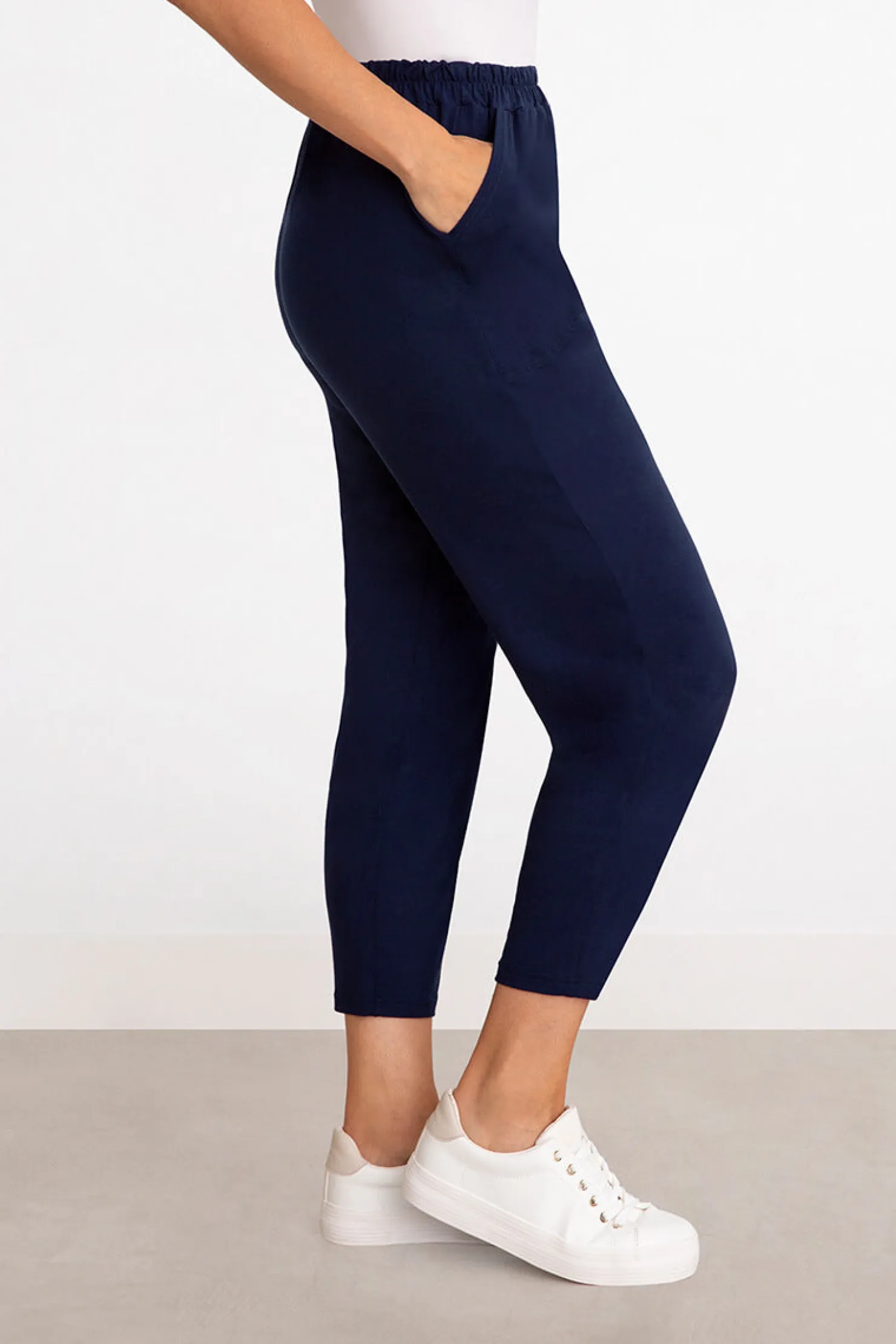 Sympli Bottoms>Bamboo Cigarette Pant Sapphire