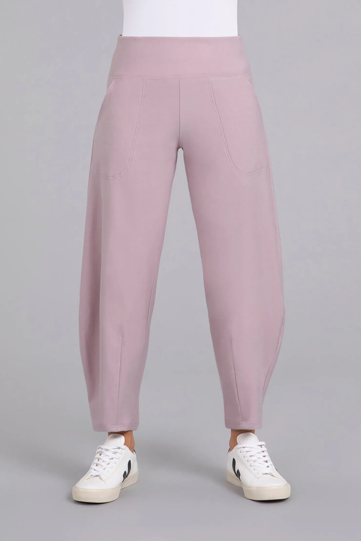 Sympli Bottoms>Bamboo Fleece Narrow Lantern Pant Lilac