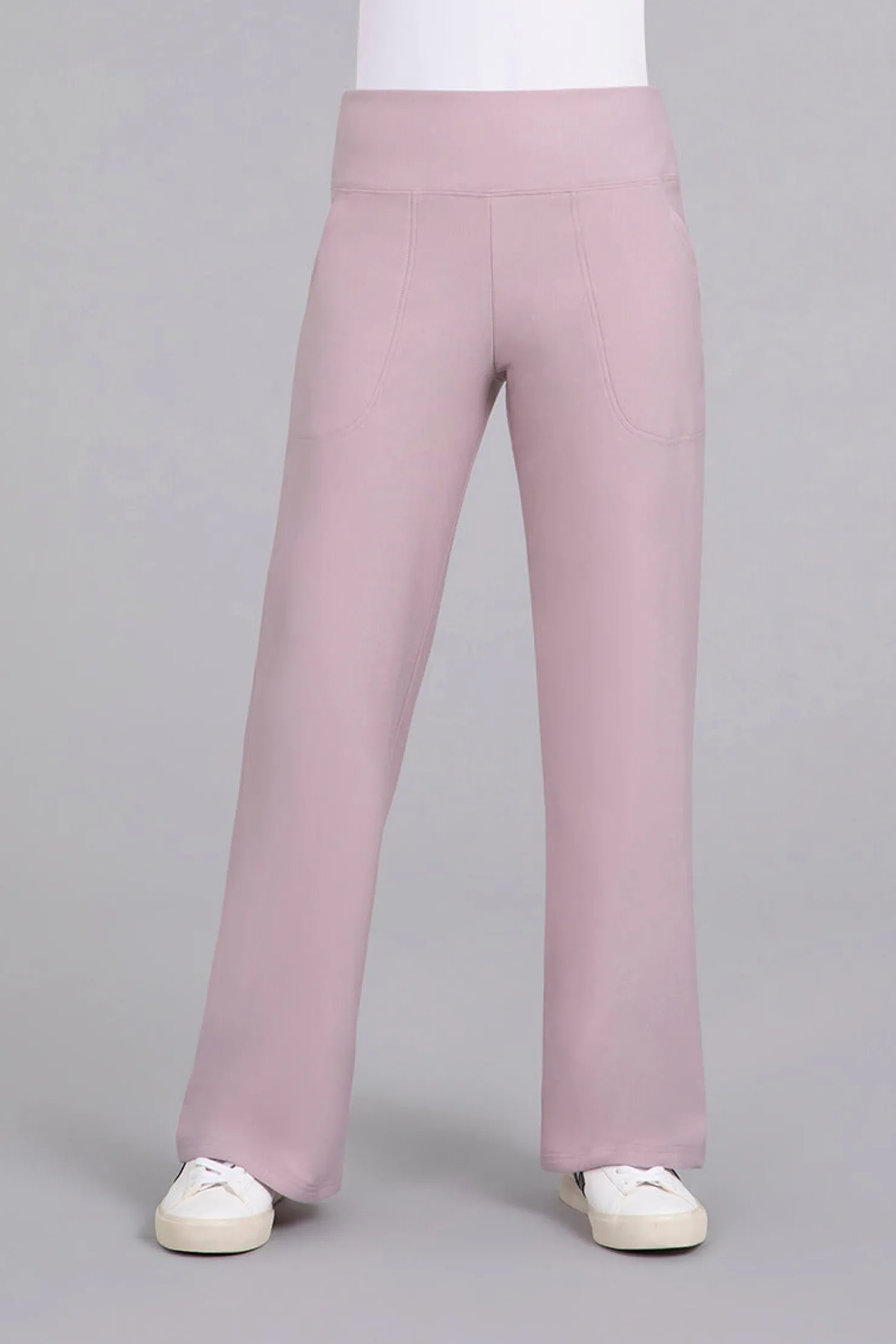 Sympli Bottoms>Bamboo Fleece Straight Leg Pant Lilac