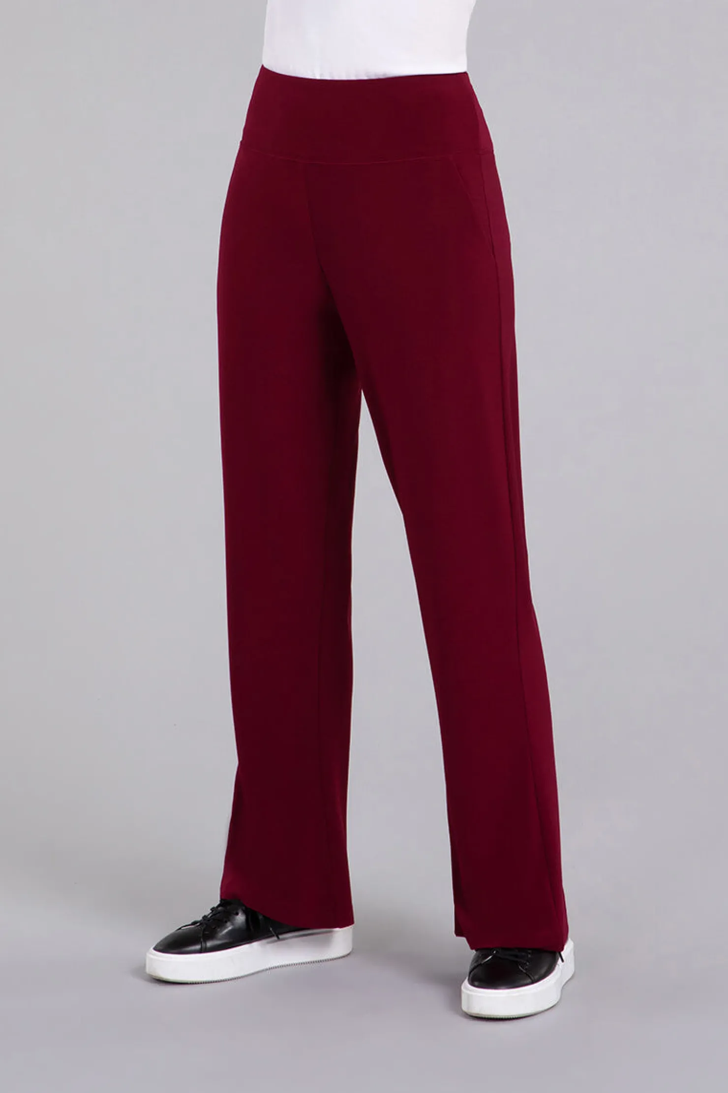 Sympli Bottoms>Bootcut Pant Bloodstone