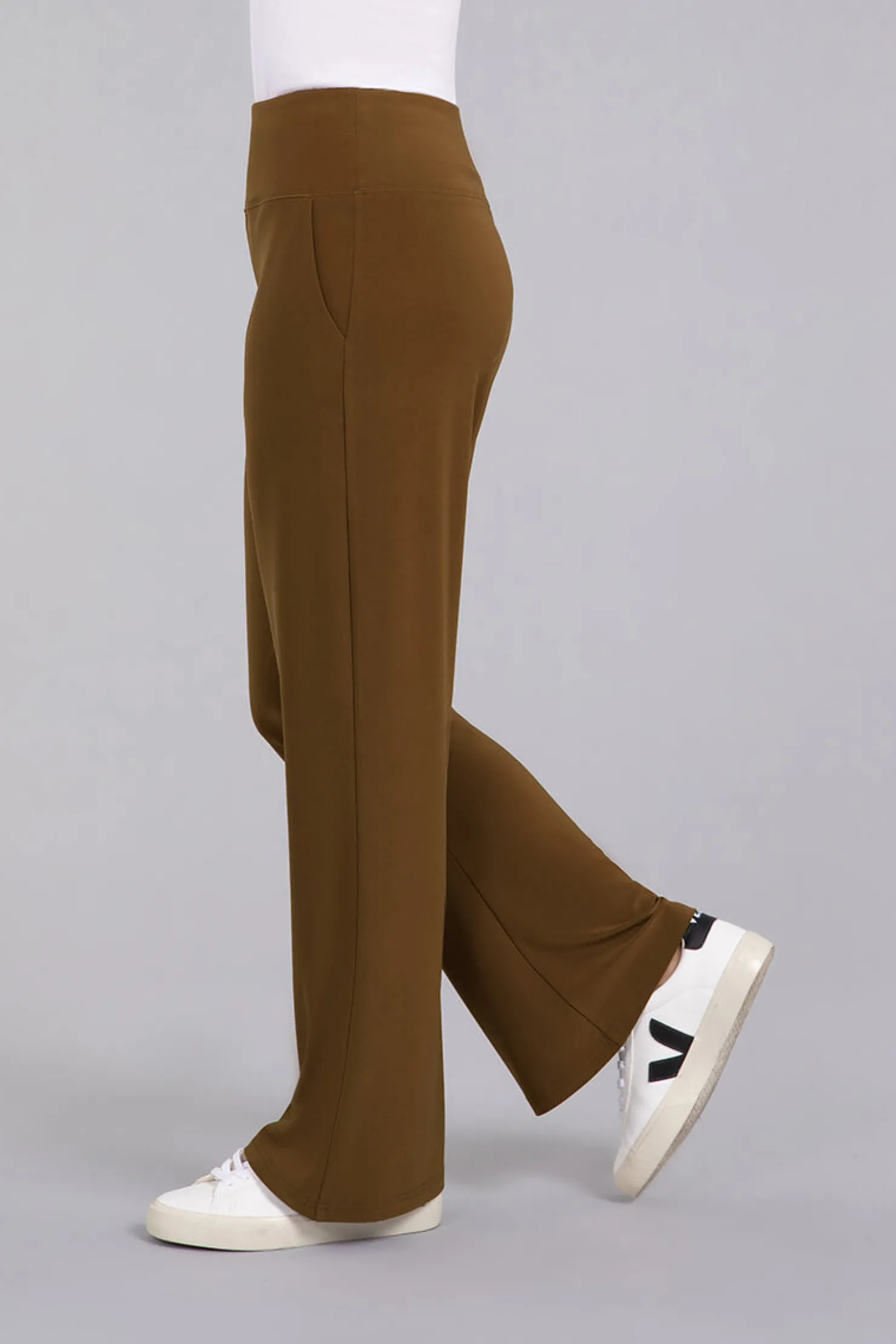 Sympli Bottoms>Bootcut Pant Tobacco