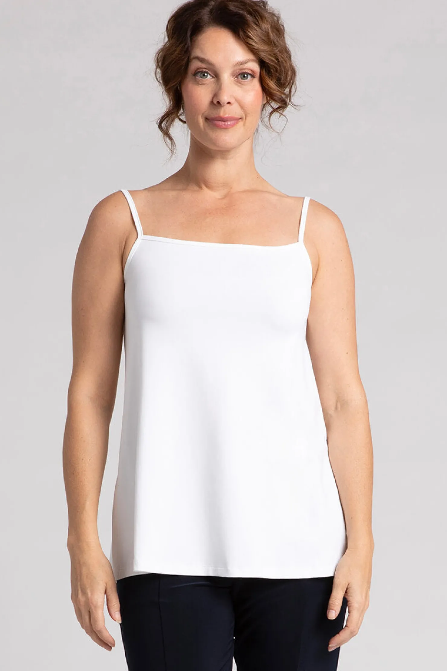 Sympli Tops>Cami White