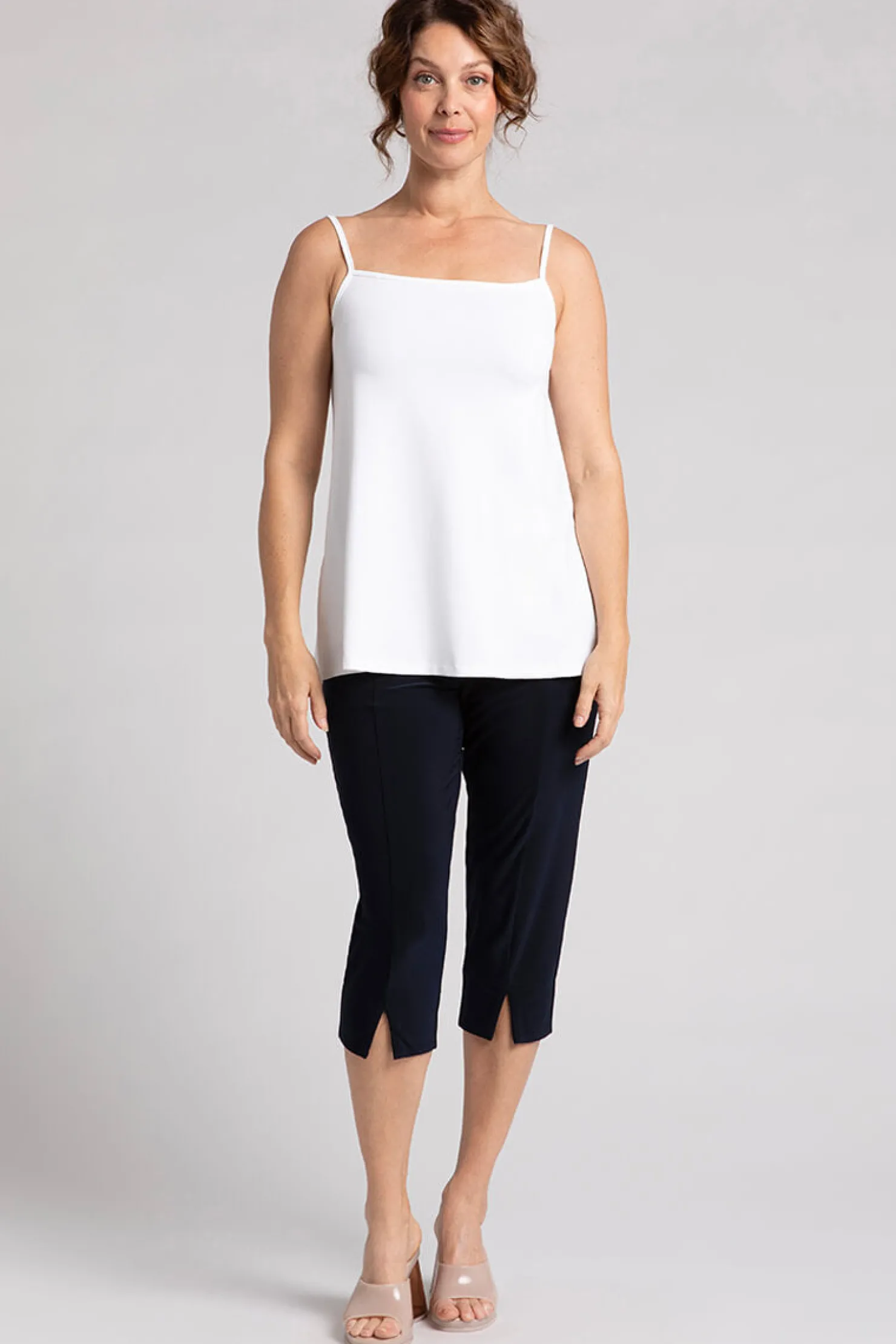 Sympli Tops>Cami White