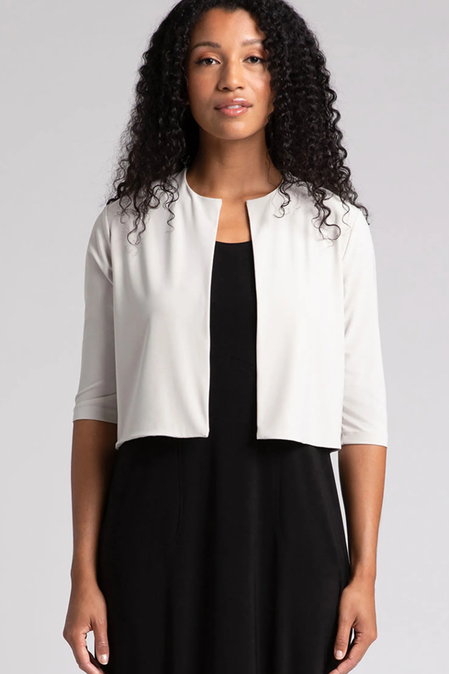 Sympli Sweaters & Cardigans>Classic Bolero Cardigan Cashew