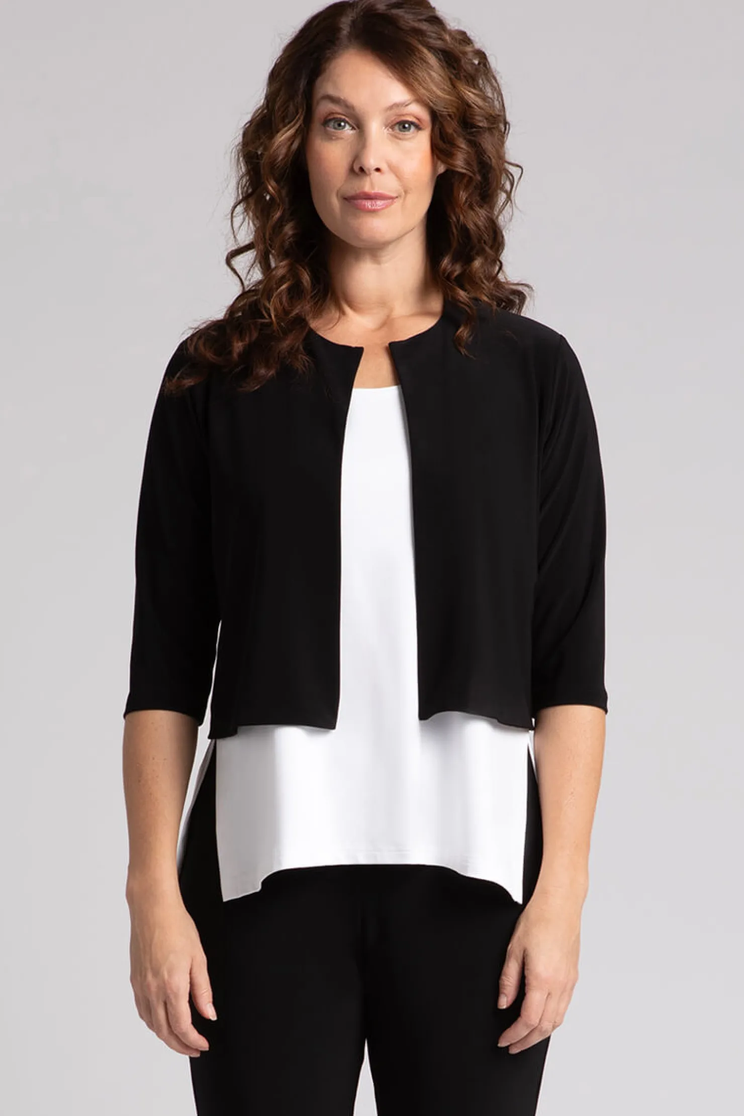 Sympli Sweaters & Cardigans>Classic Bolero Cardigan Black