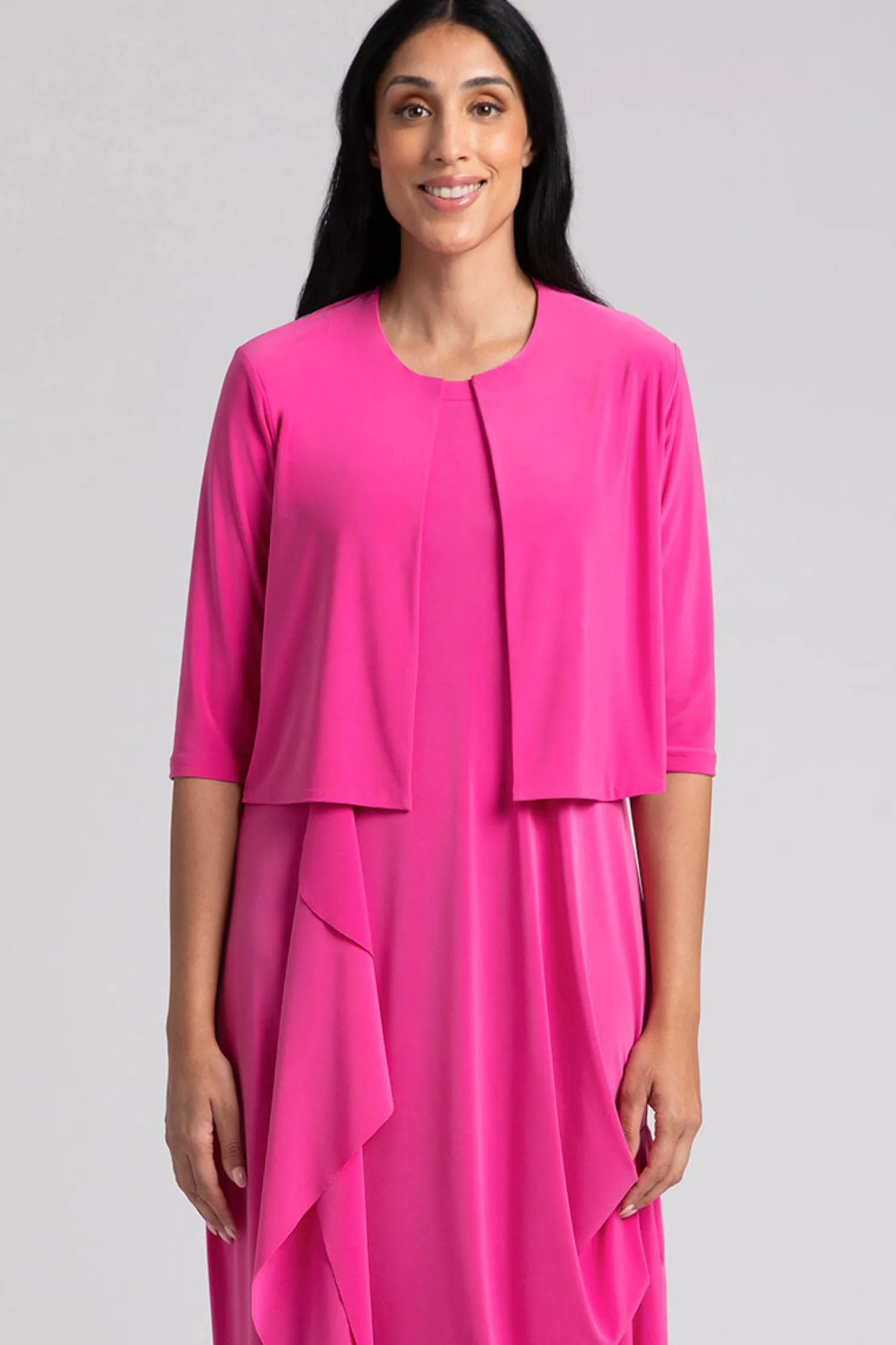 Sympli Tops | Sweaters & Cardigans>Classic Bolero Cardigan Peony