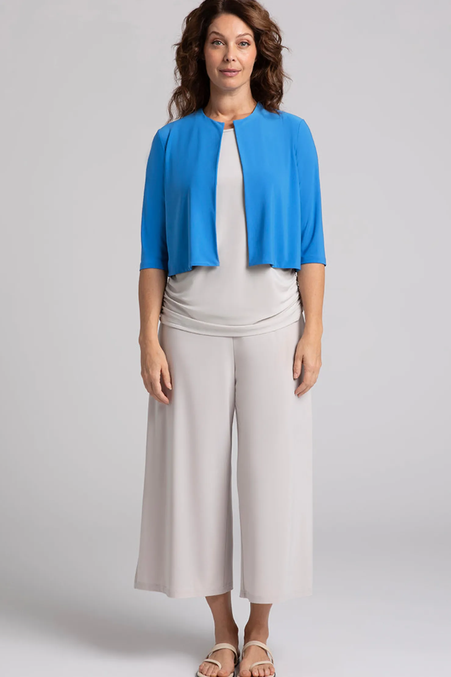 Sympli Sweaters & Cardigans>Classic Bolero Cardigan Marine