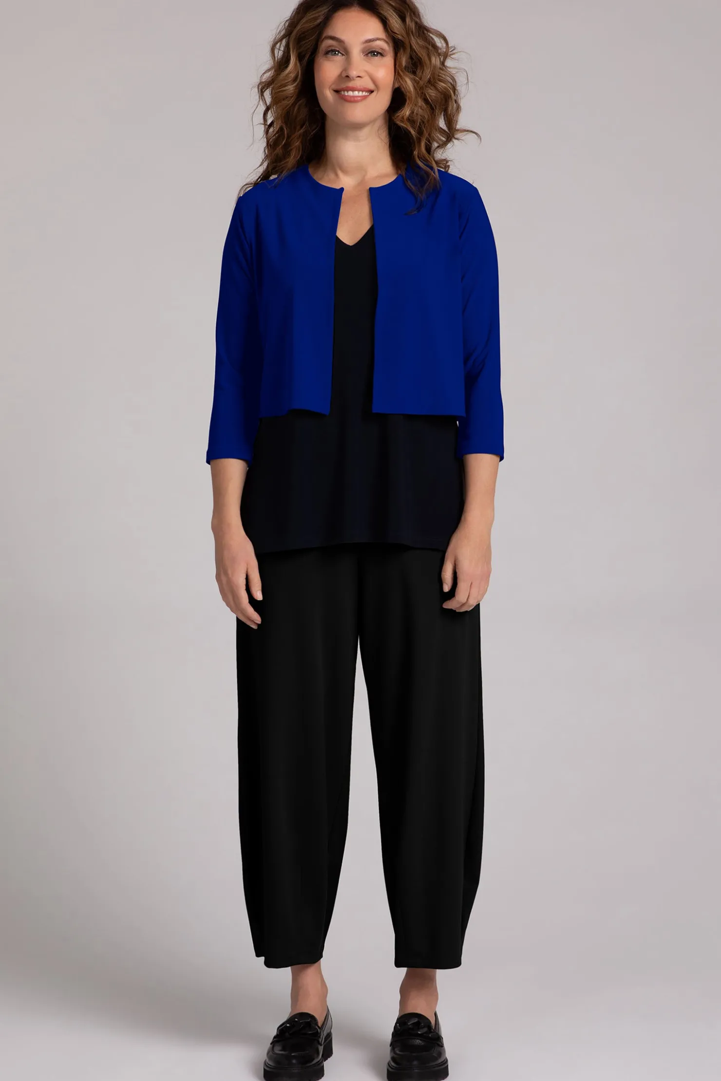 Sympli Sweaters & Cardigans>Classic Bolero Cardigan Lapis