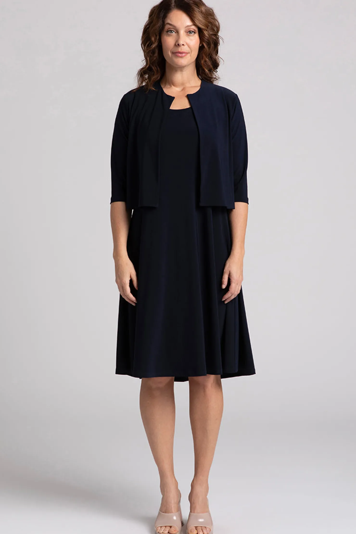 Sympli Sweaters & Cardigans>Classic Bolero Cardigan Navy