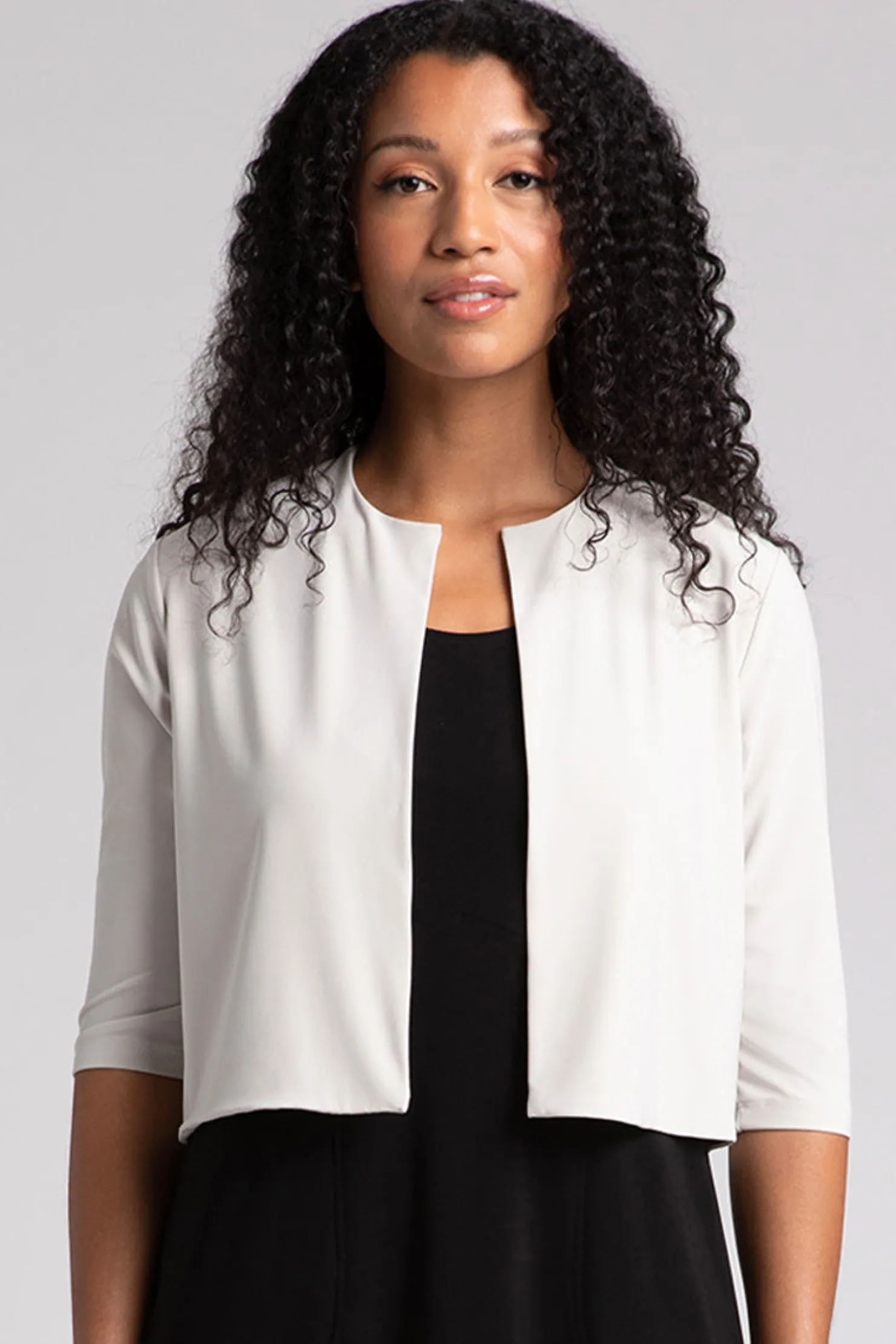 Sympli Sweaters & Cardigans>Classic Bolero Cardigan Cashew