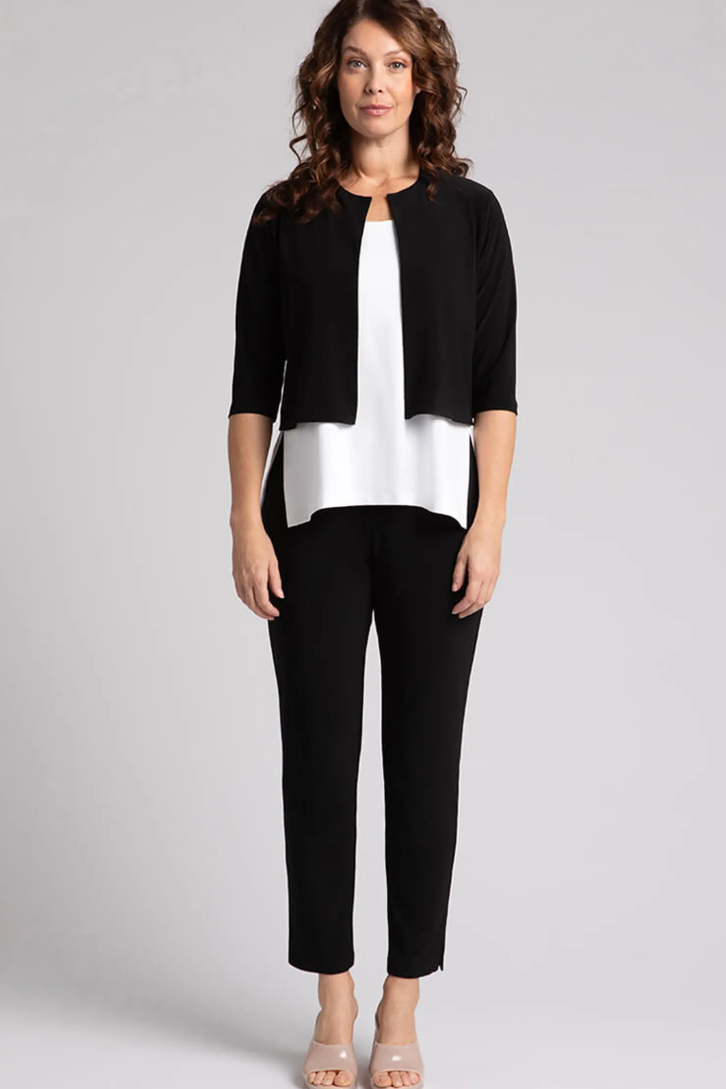 Sympli Sweaters & Cardigans>Classic Bolero Cardigan Black