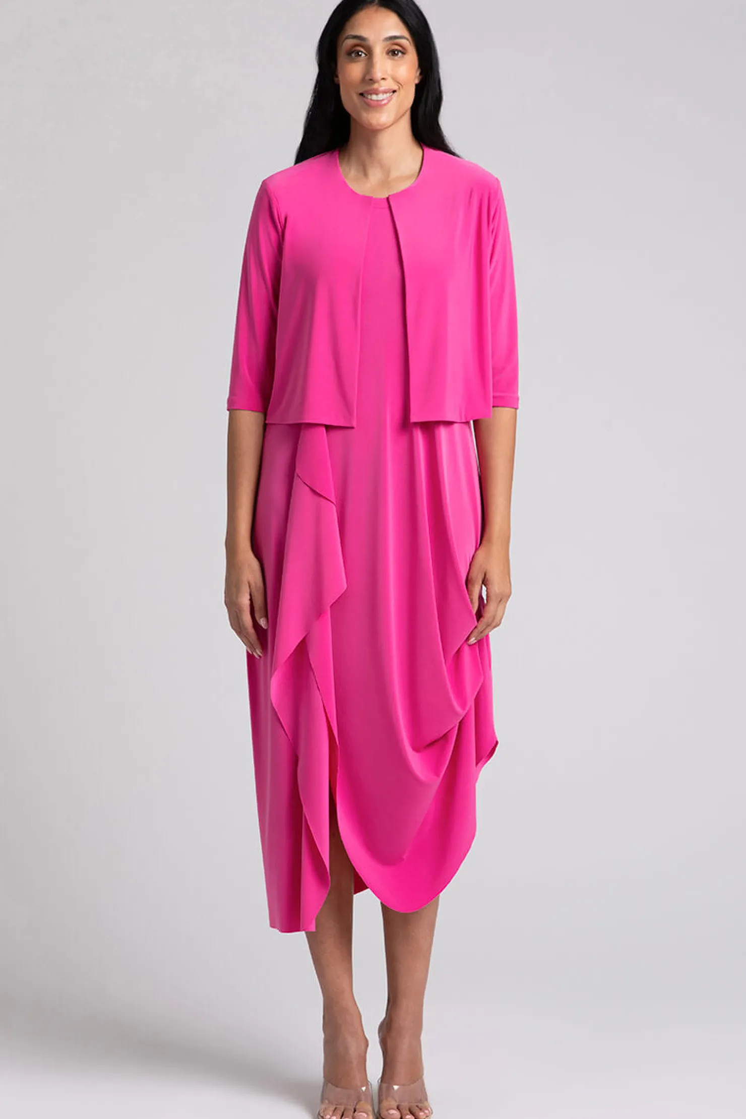 Sympli Tops | Sweaters & Cardigans>Classic Bolero Cardigan Peony