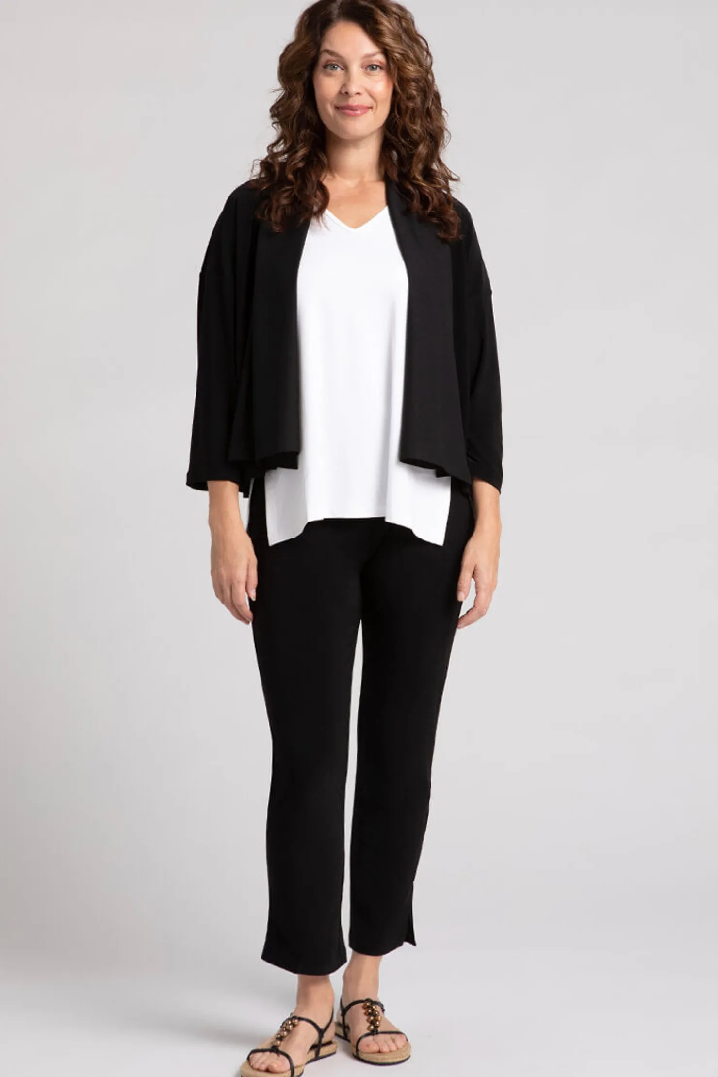 Sympli Sweaters & Cardigans>Convoy Shrug Black
