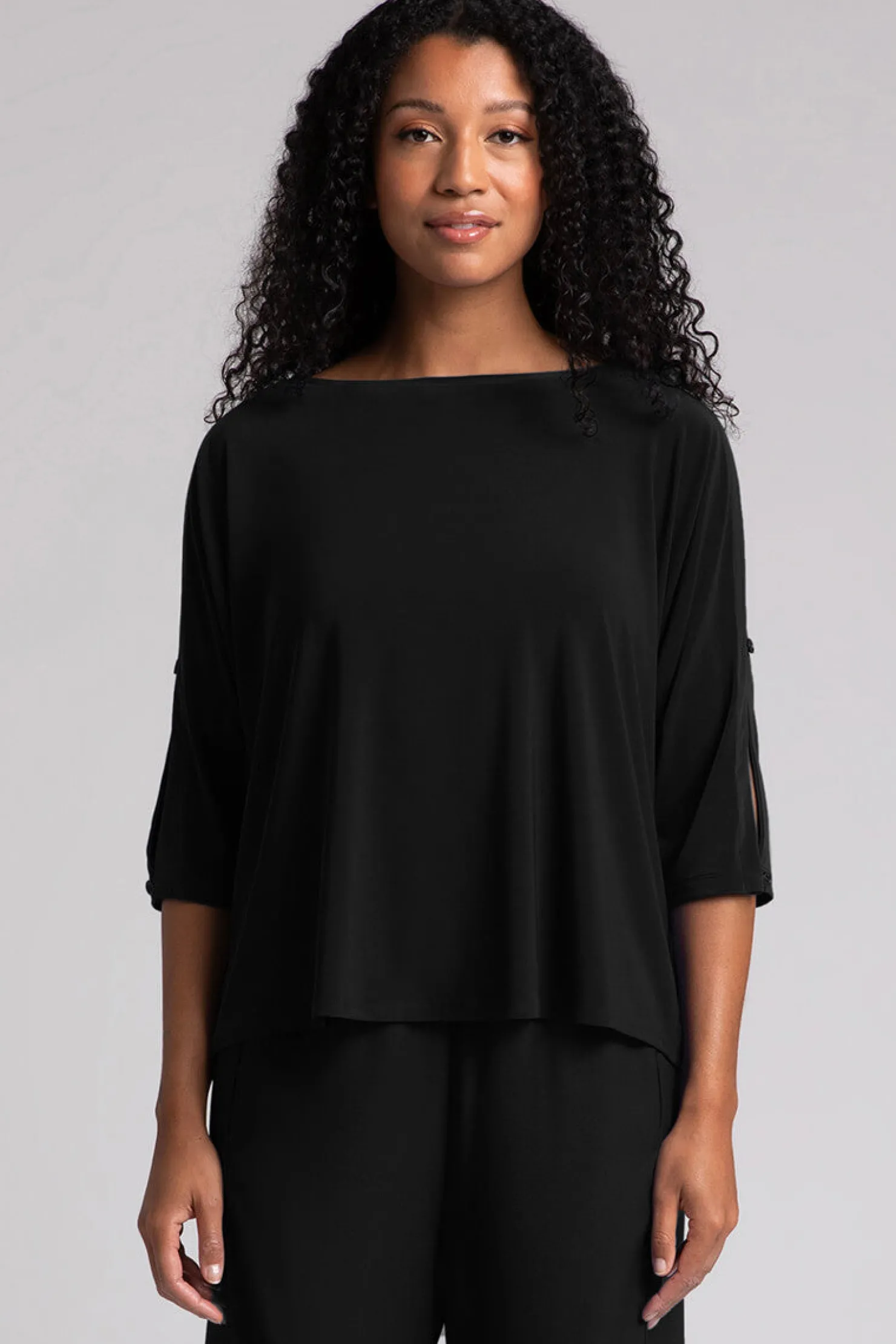 Sympli Tops>Convoy Top Black