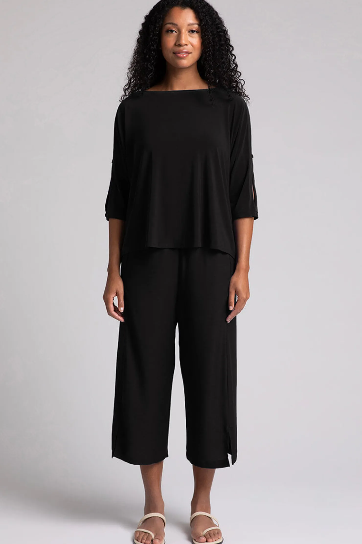 Sympli Tops>Convoy Top Black