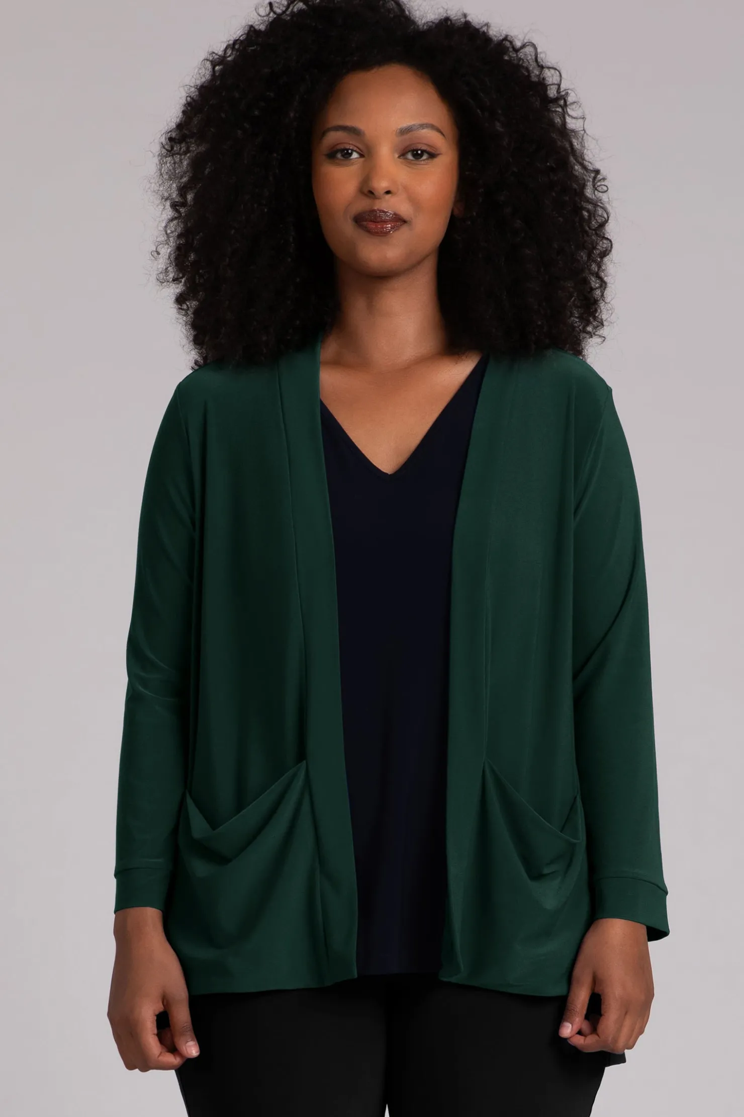 Sympli Sweaters & Cardigans>Core Cardigan Evergreen