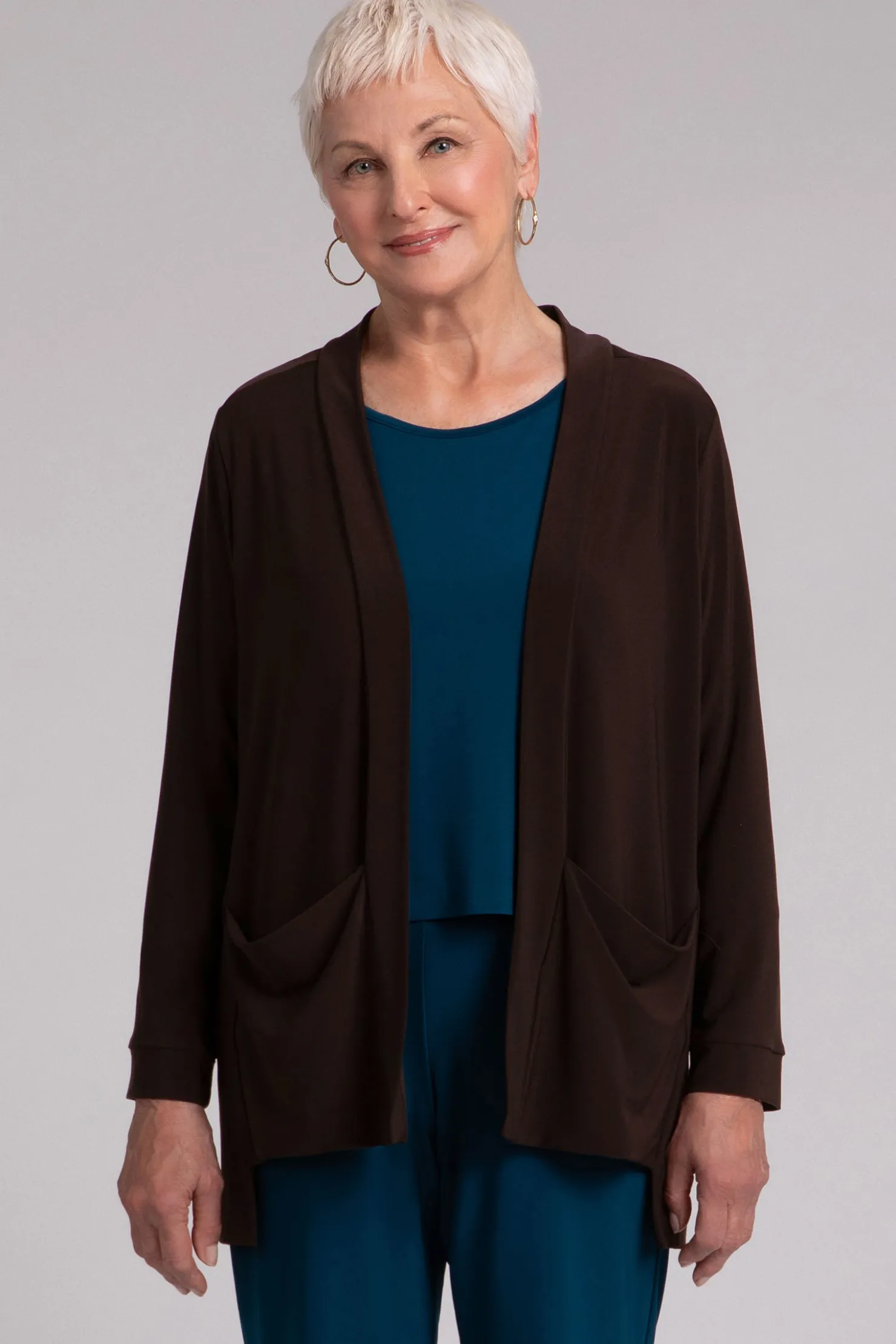 Sympli Sweaters & Cardigans>Core Cardigan Chocolate