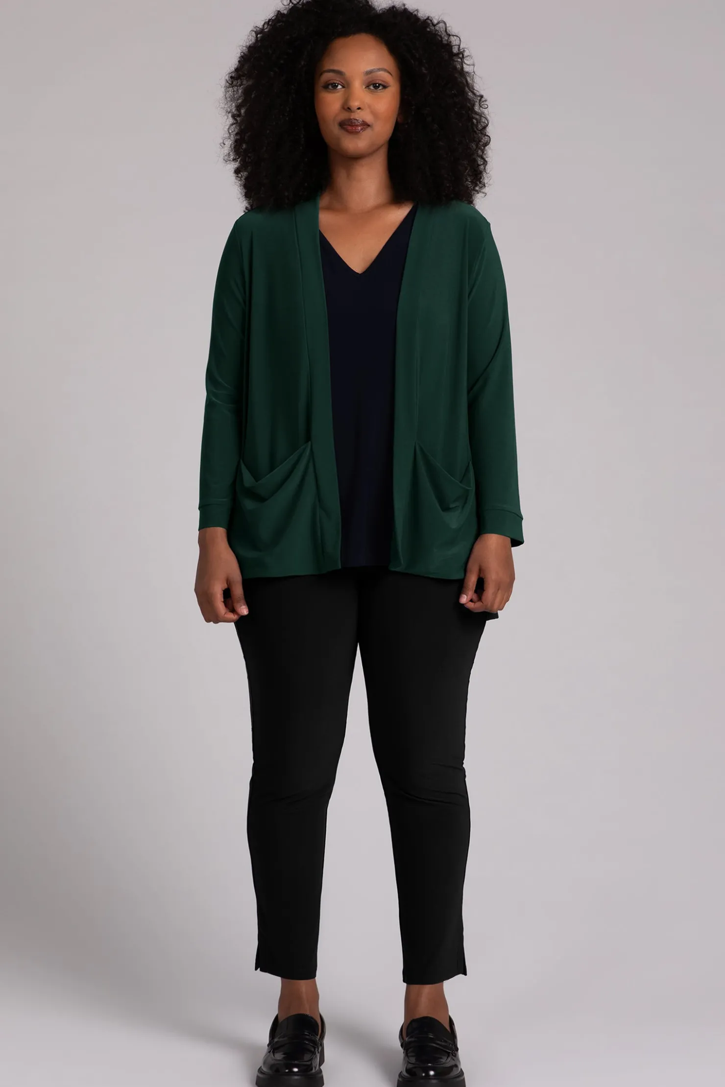 Sympli Sweaters & Cardigans>Core Cardigan Evergreen