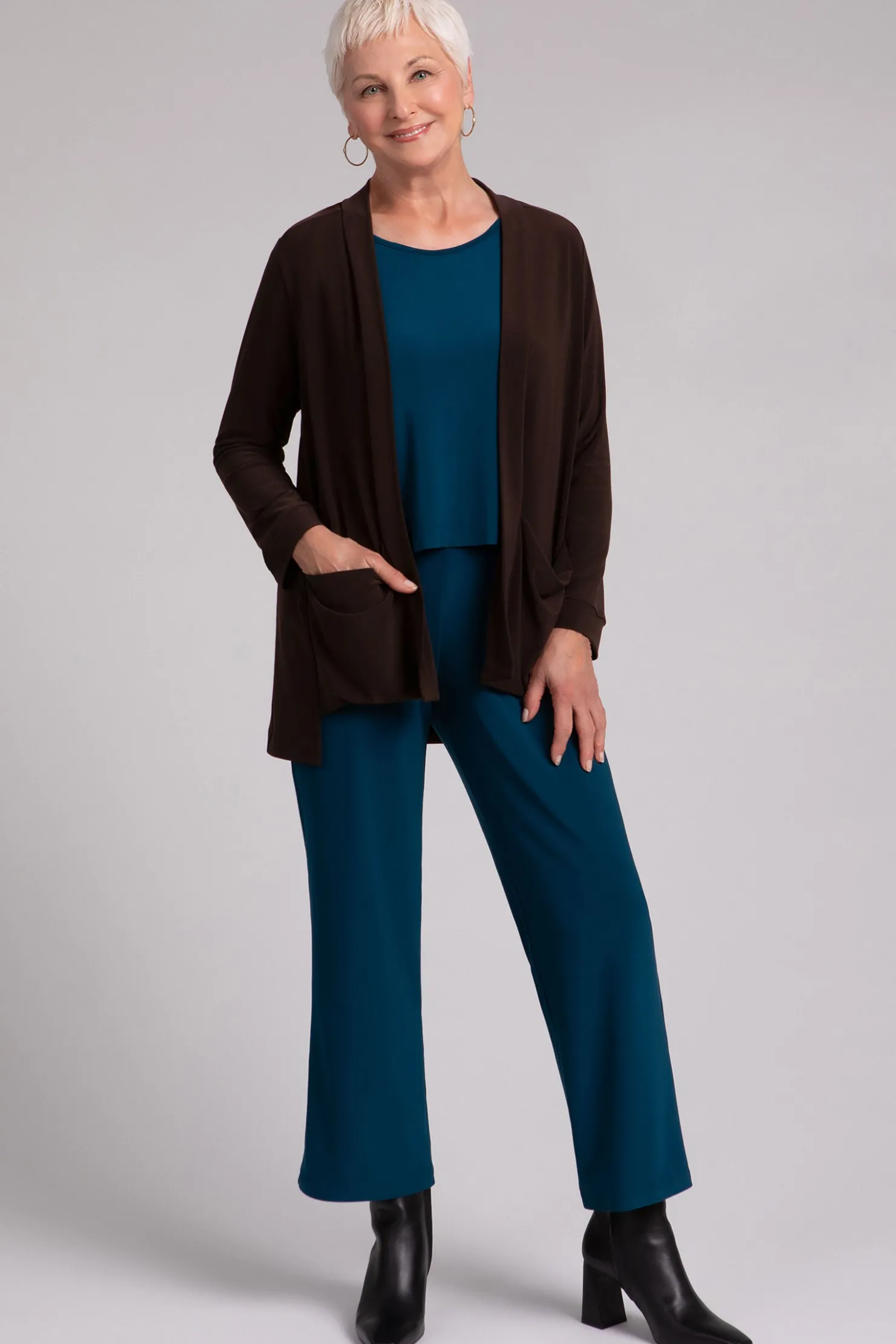 Sympli Sweaters & Cardigans>Core Cardigan Chocolate