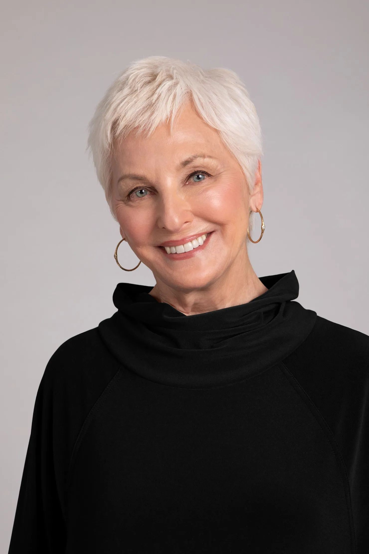 Sympli Dresses>Cozy Raglan Funnel Neck Dress Black