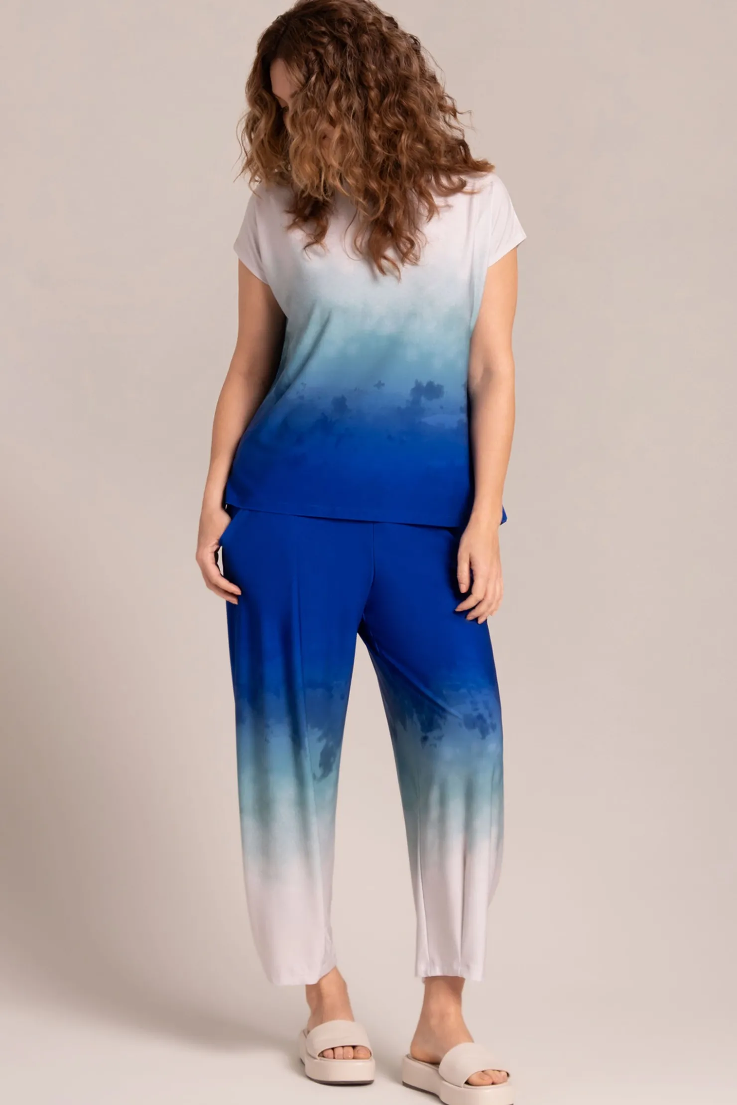Sympli Tops>Dolman Top Sand&Surf