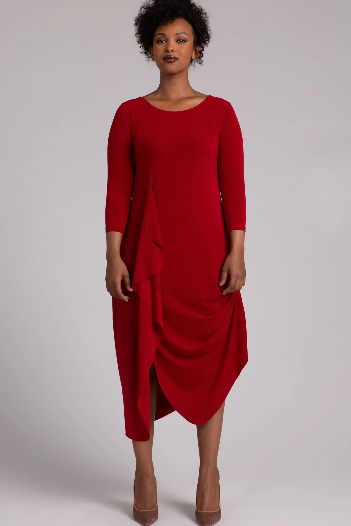 Sympli Dresses>Drama Dress Red