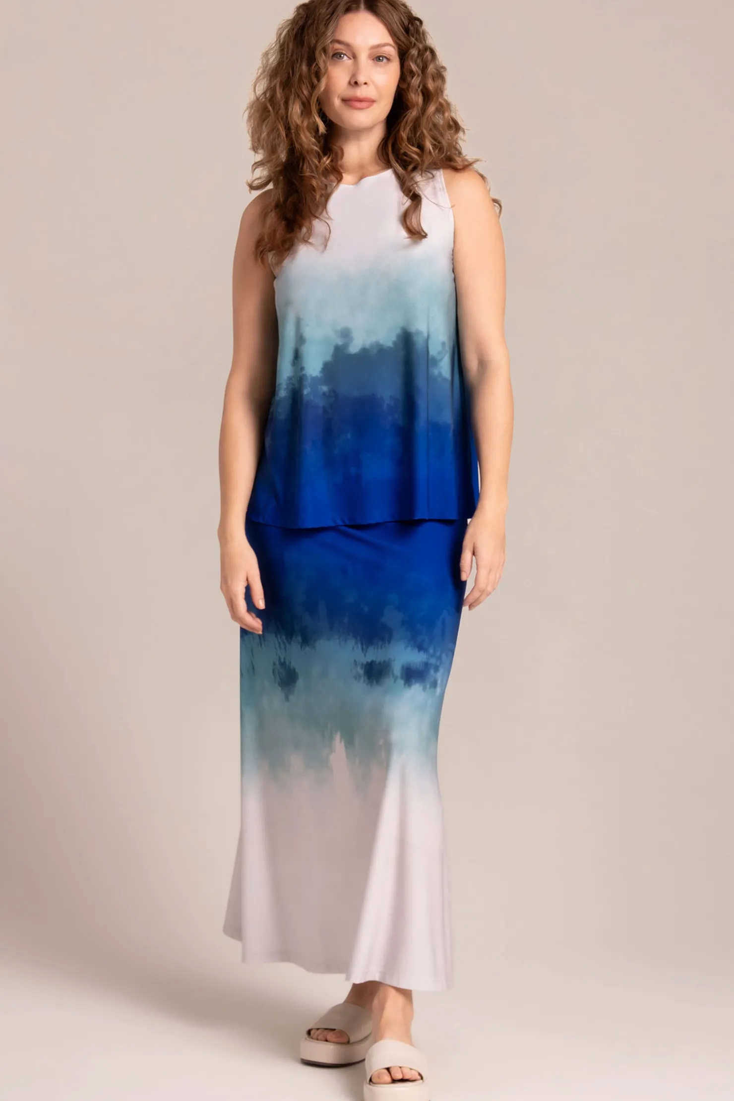 Sympli Bottoms>Essential A-Line Skirt Surf&Sand