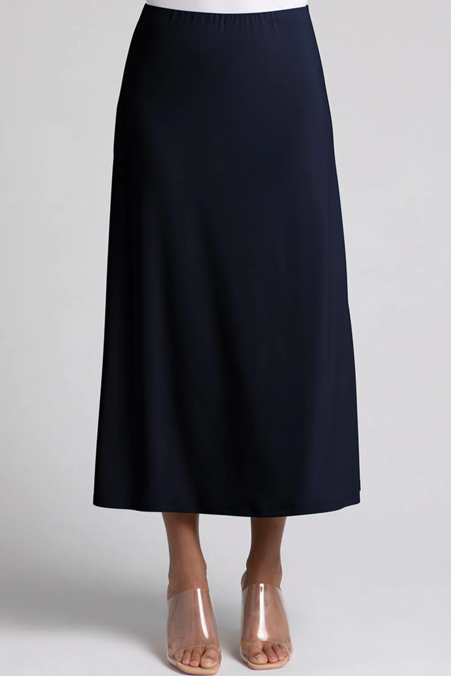 Sympli Bottoms>Essential A-Line Skirt Navy