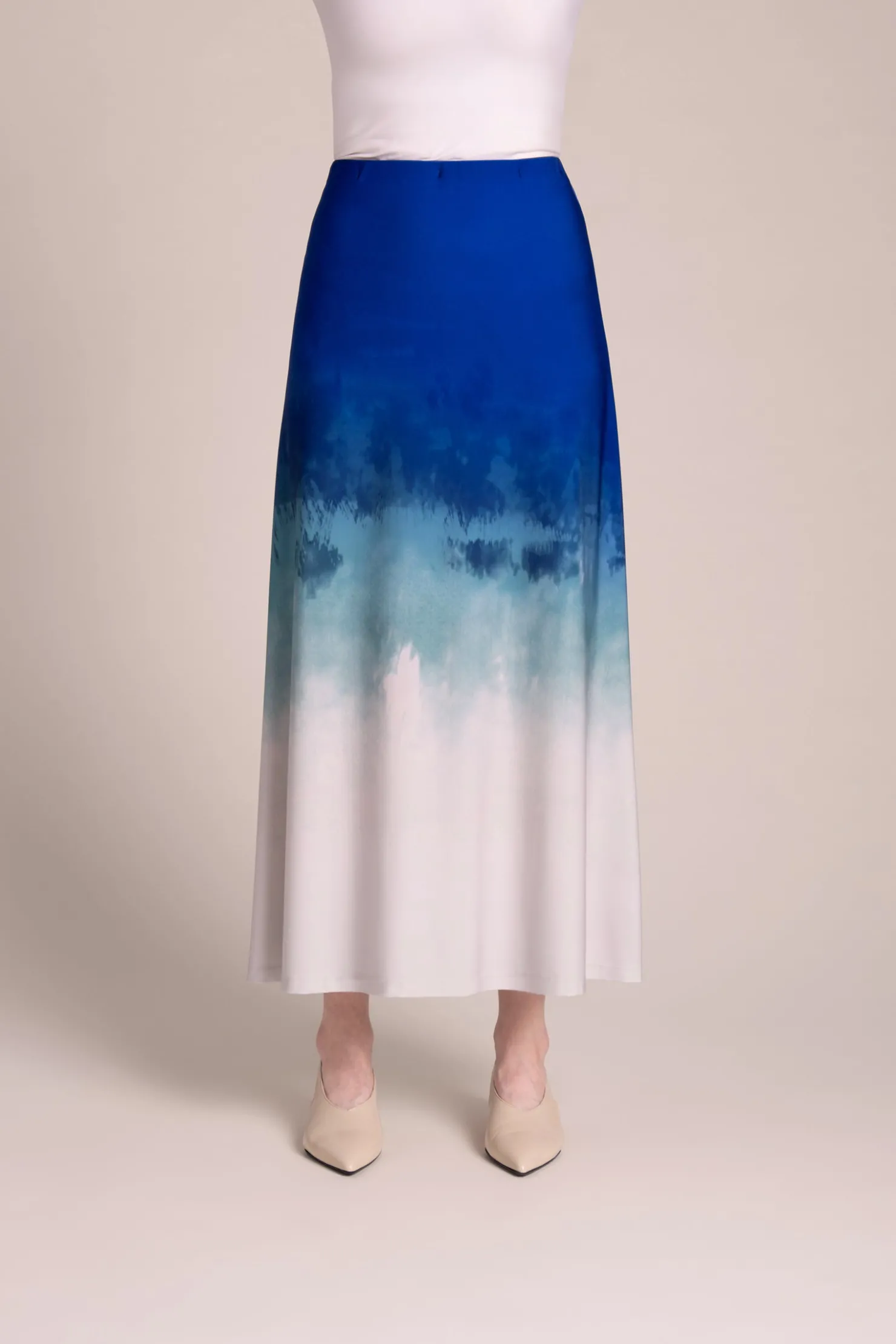 Sympli Bottoms>Essential A-Line Skirt Surf&Sand