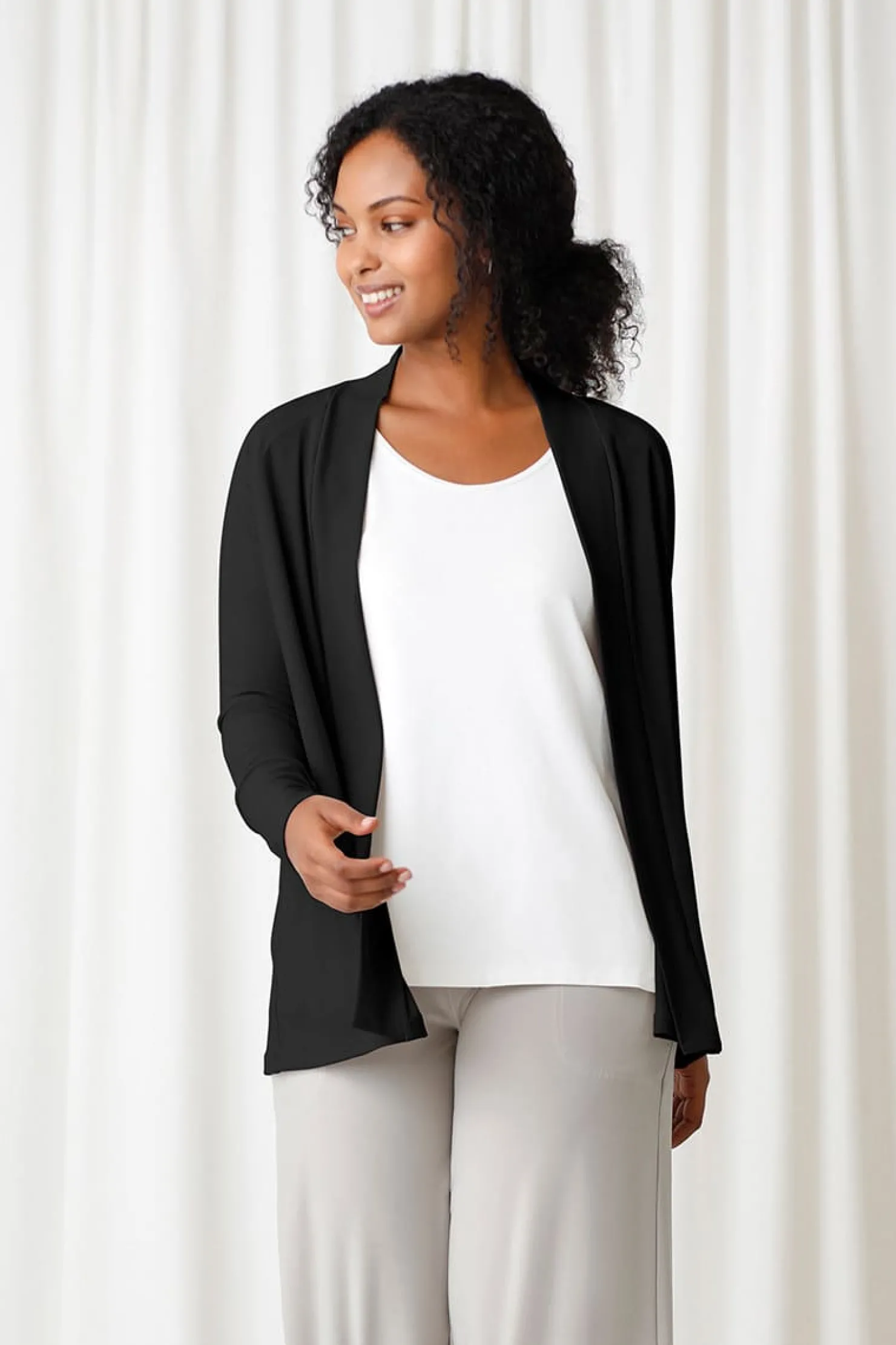 Sympli Sweaters & Cardigans>Everyday Cardigan Black