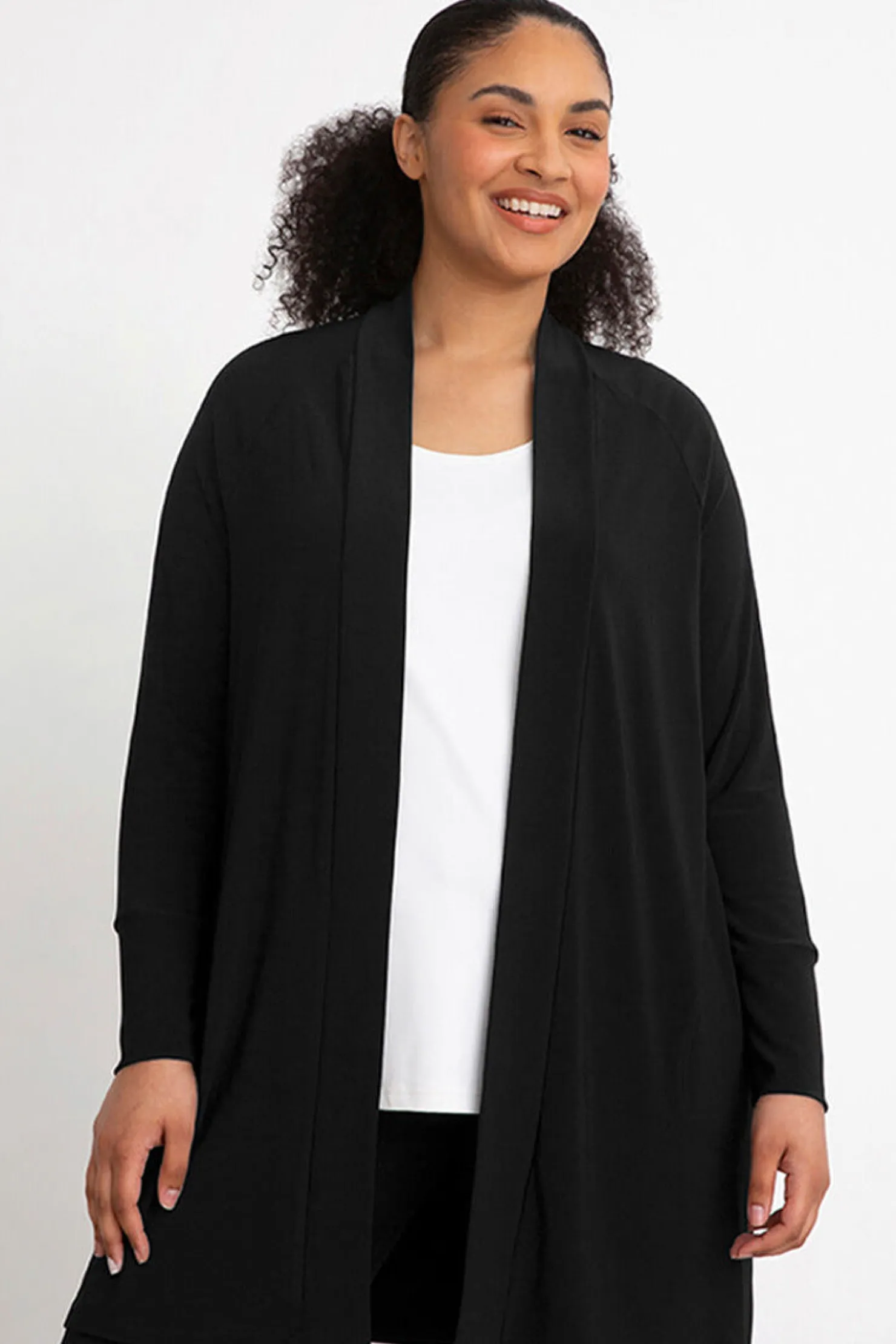 Sympli Sweaters & Cardigans>Everyday Cardigan Long Black