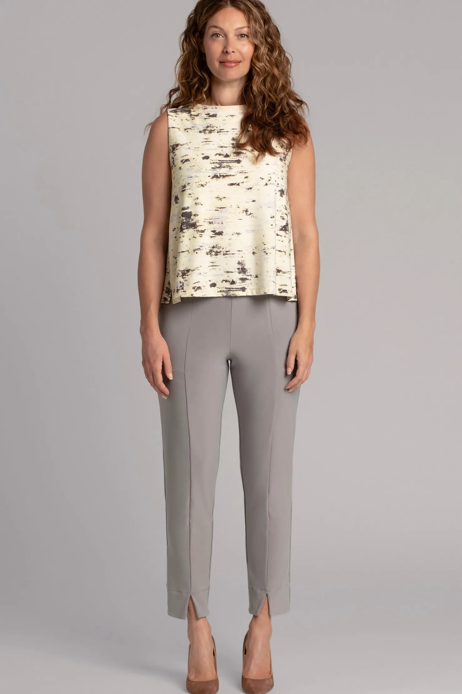 Sympli Tops>Flared Shell CamoIlluminate