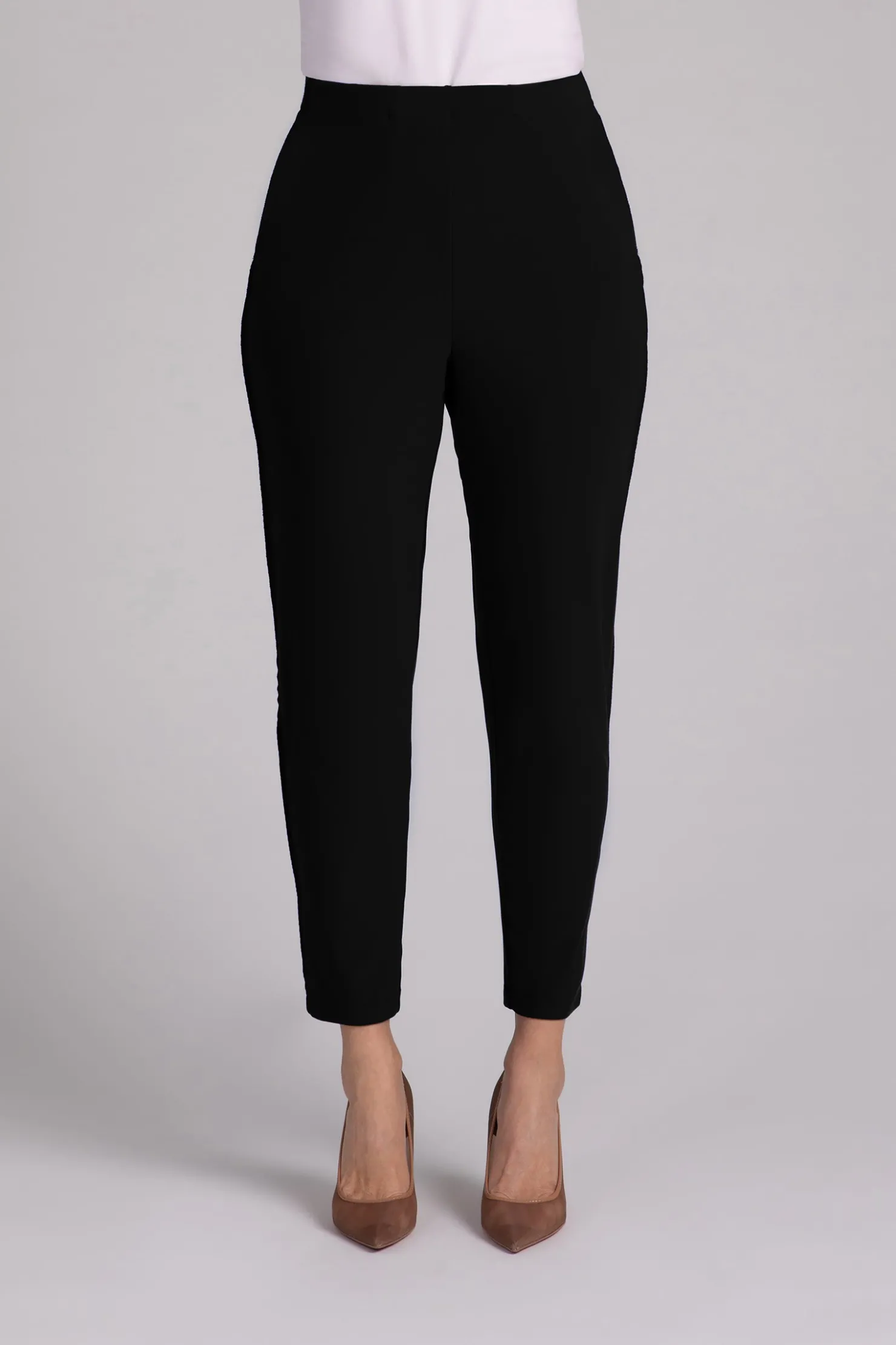 Sympli Bottoms>Flounce Pencil Pant Black