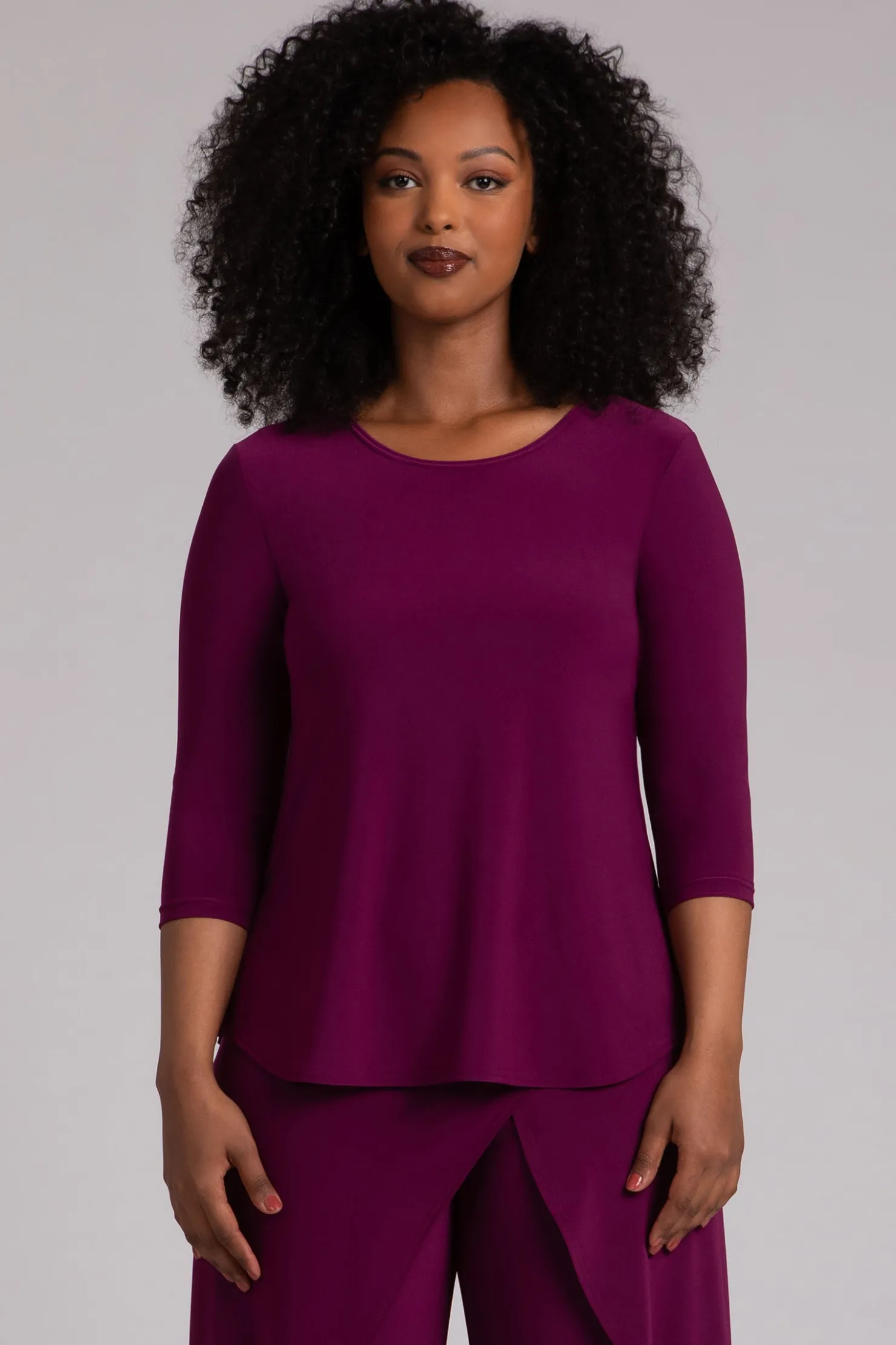 Sympli Tops>Go To Classic T Relax Amaranth