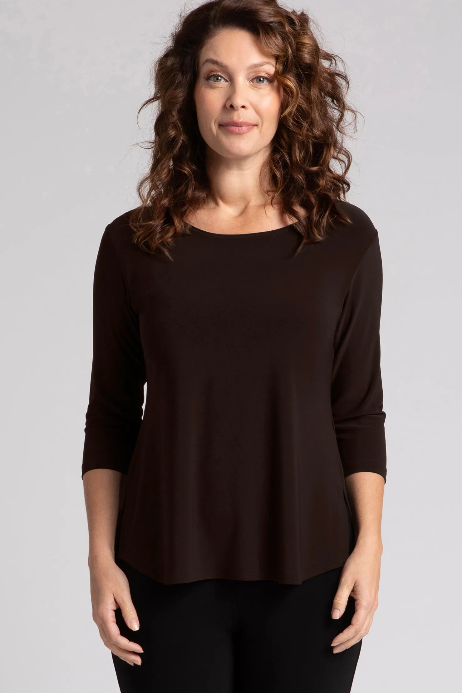 Sympli Tops>Go To Classic T Relax Chocolate