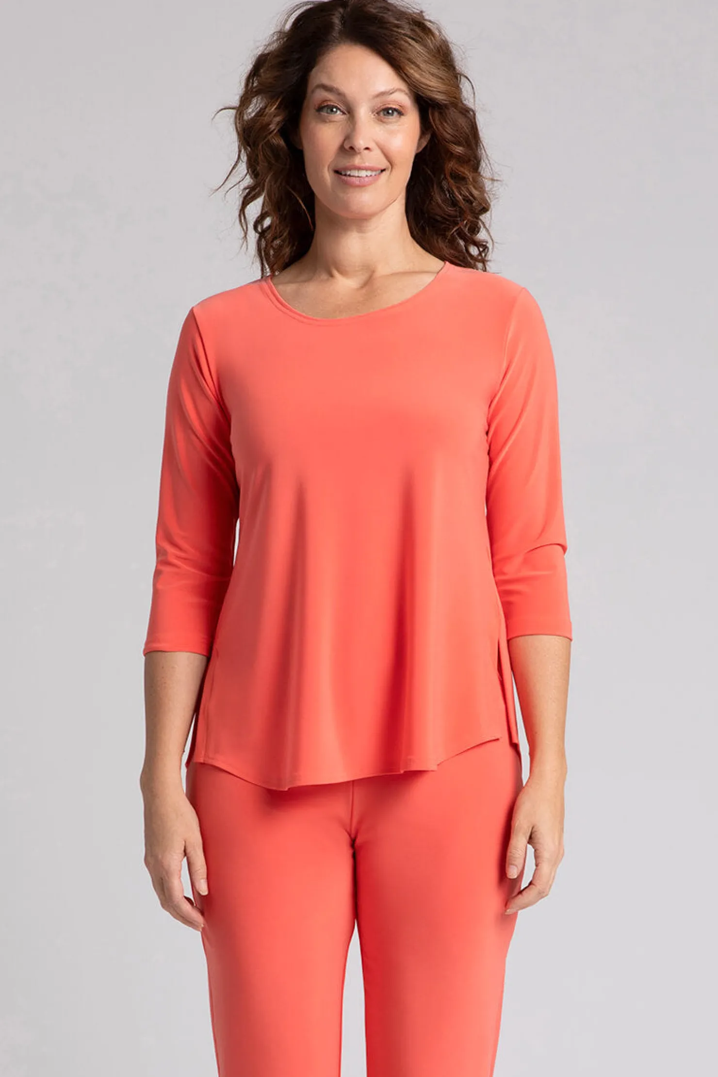 Sympli Tops>Go To Classic T Relax Coral