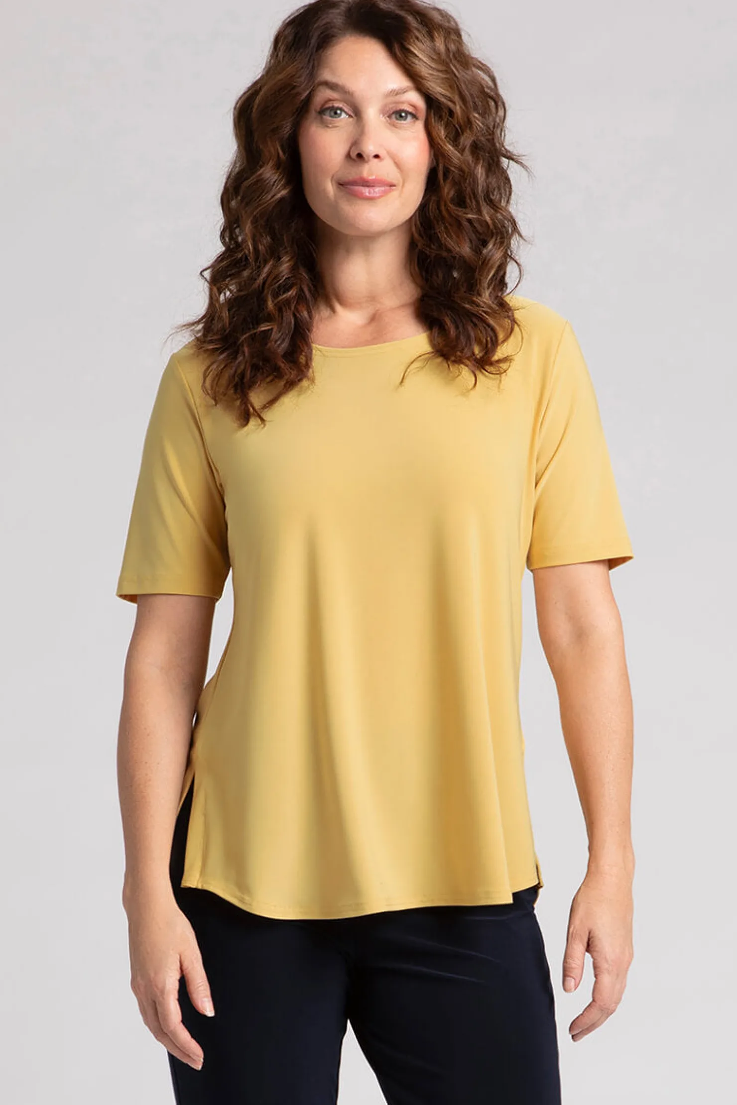 Sympli Tops>Go To Classic T Relax Marigold