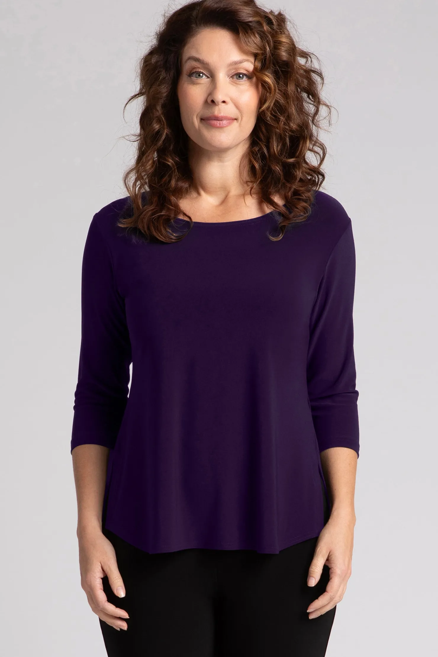 Sympli Tops>Go To Classic T Relax Blackberry