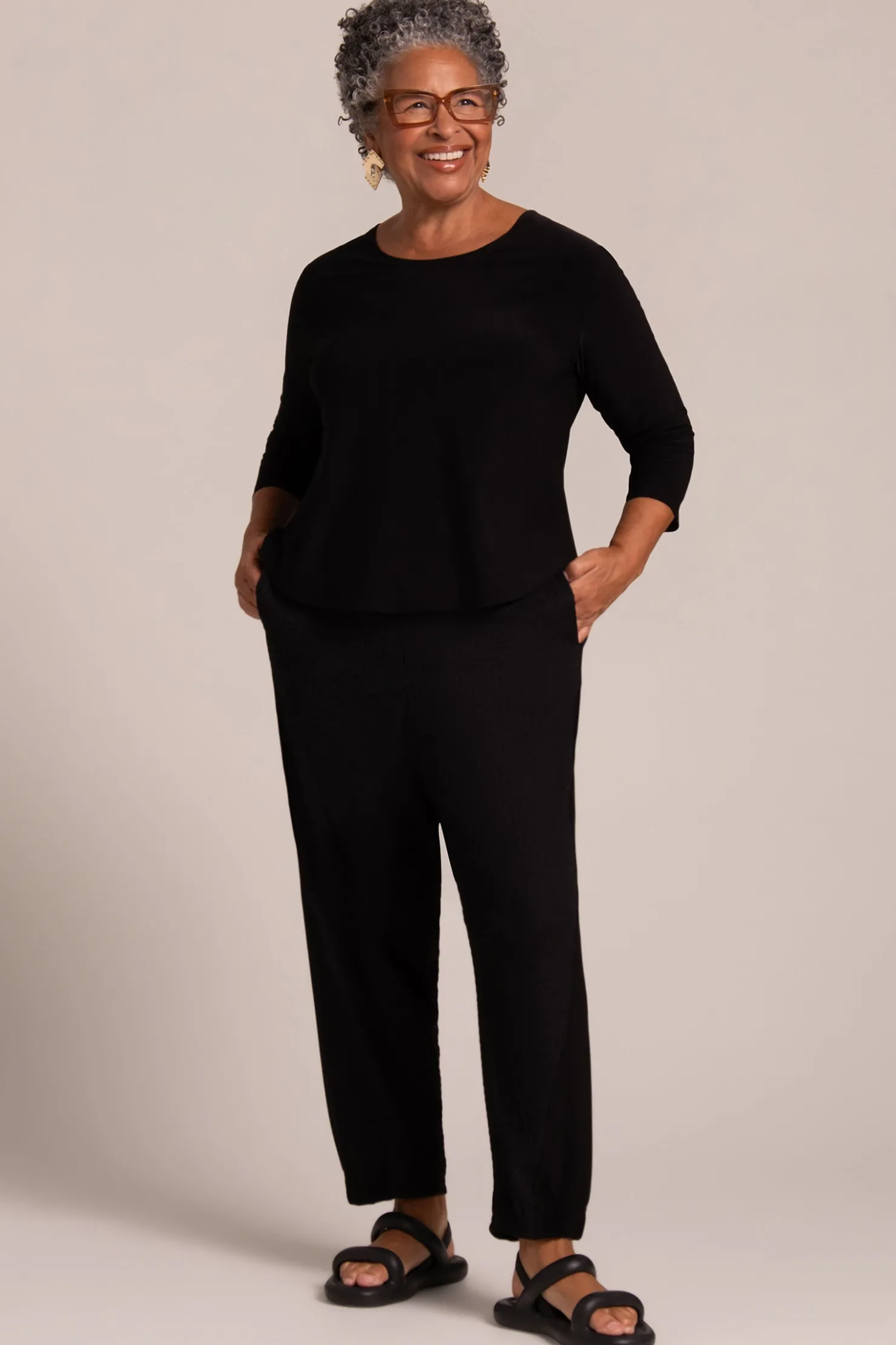 Sympli Tops>Go To Classic T Relax Black