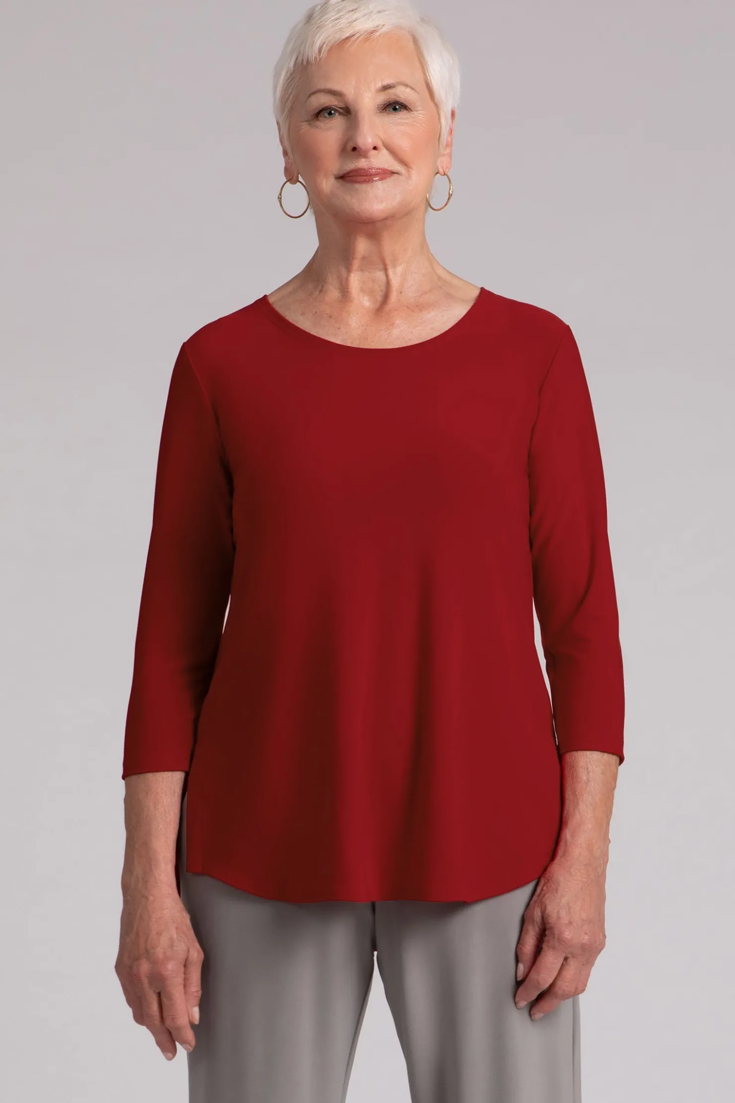 Sympli Tops>Go To Classic T Relax Red