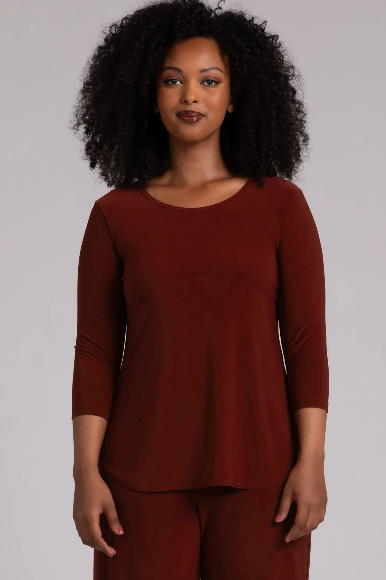 Sympli Tops>Go To Classic T Relax Rust