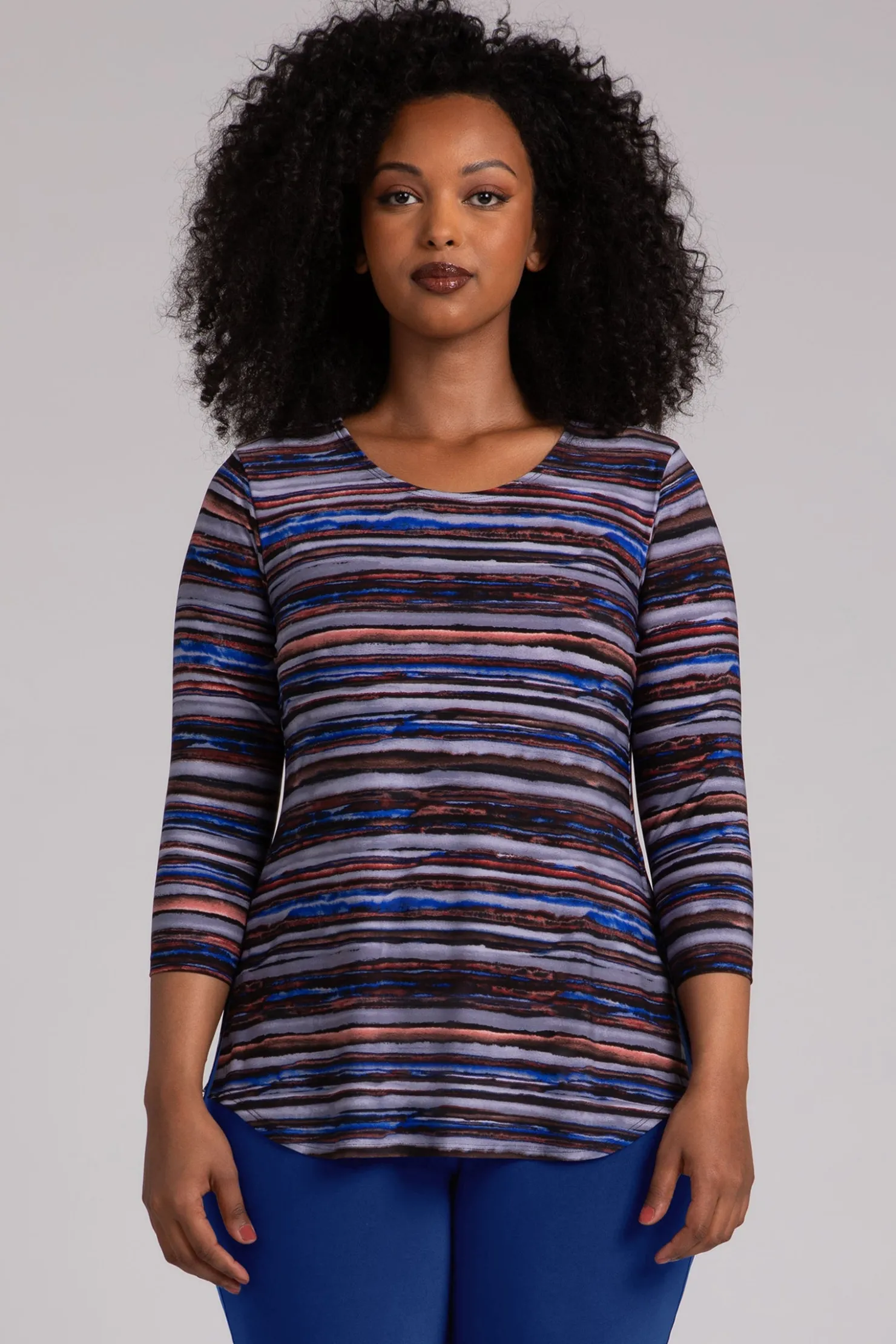 Sympli Tops>Go To Classic T Relax ElementalStripes