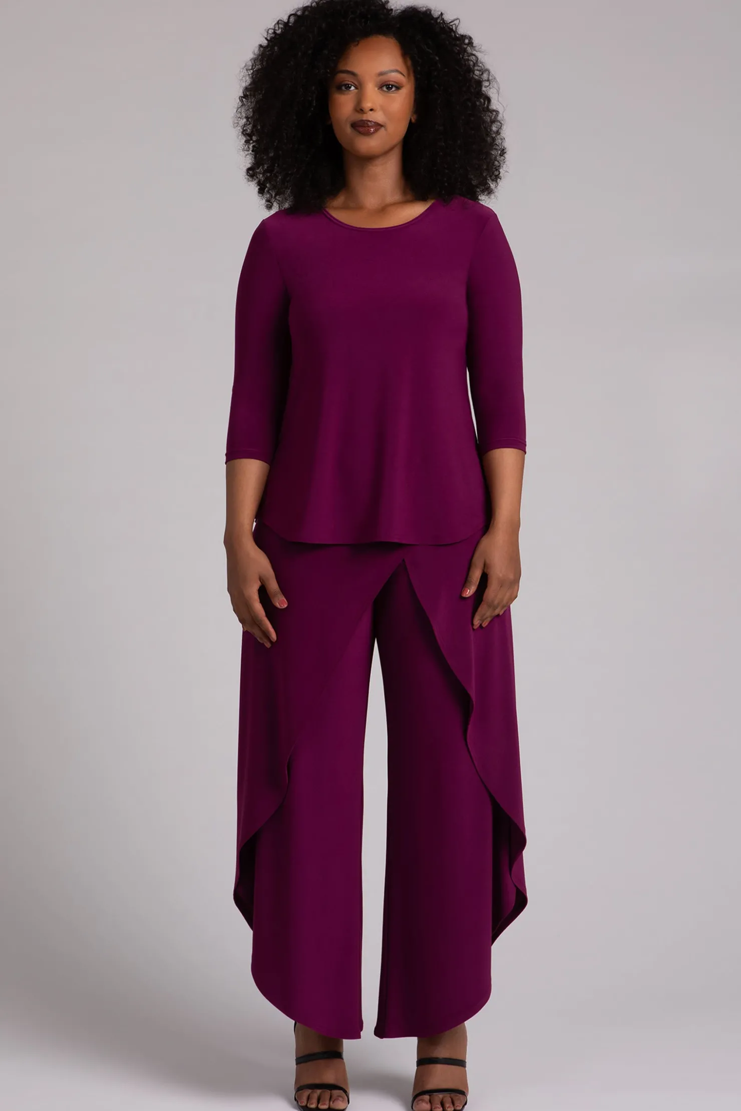 Sympli Tops>Go To Classic T Relax Amaranth