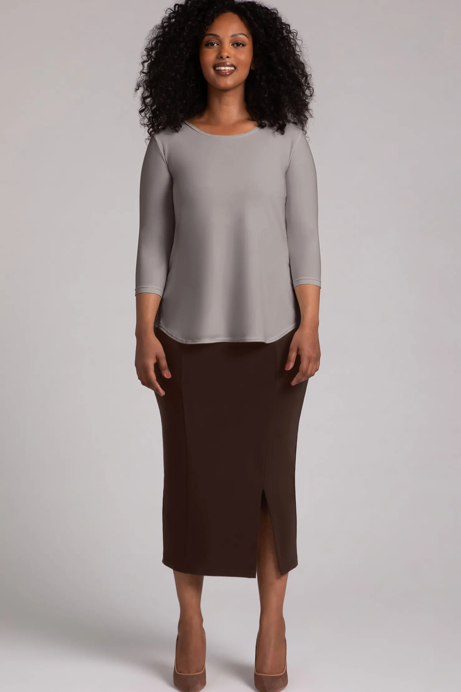 Sympli Tops>Go To Classic T Relax Taupe