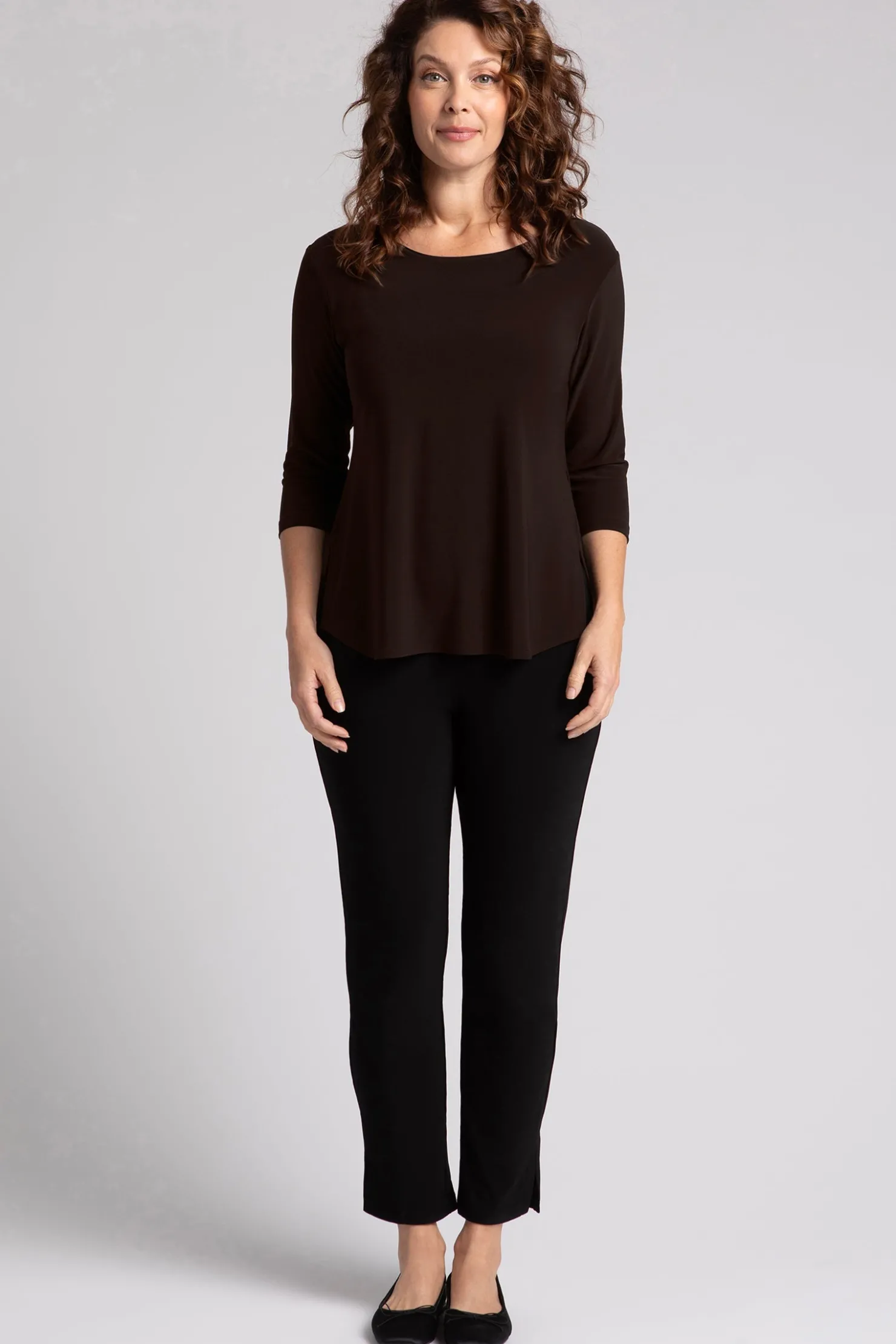 Sympli Tops>Go To Classic T Relax Chocolate