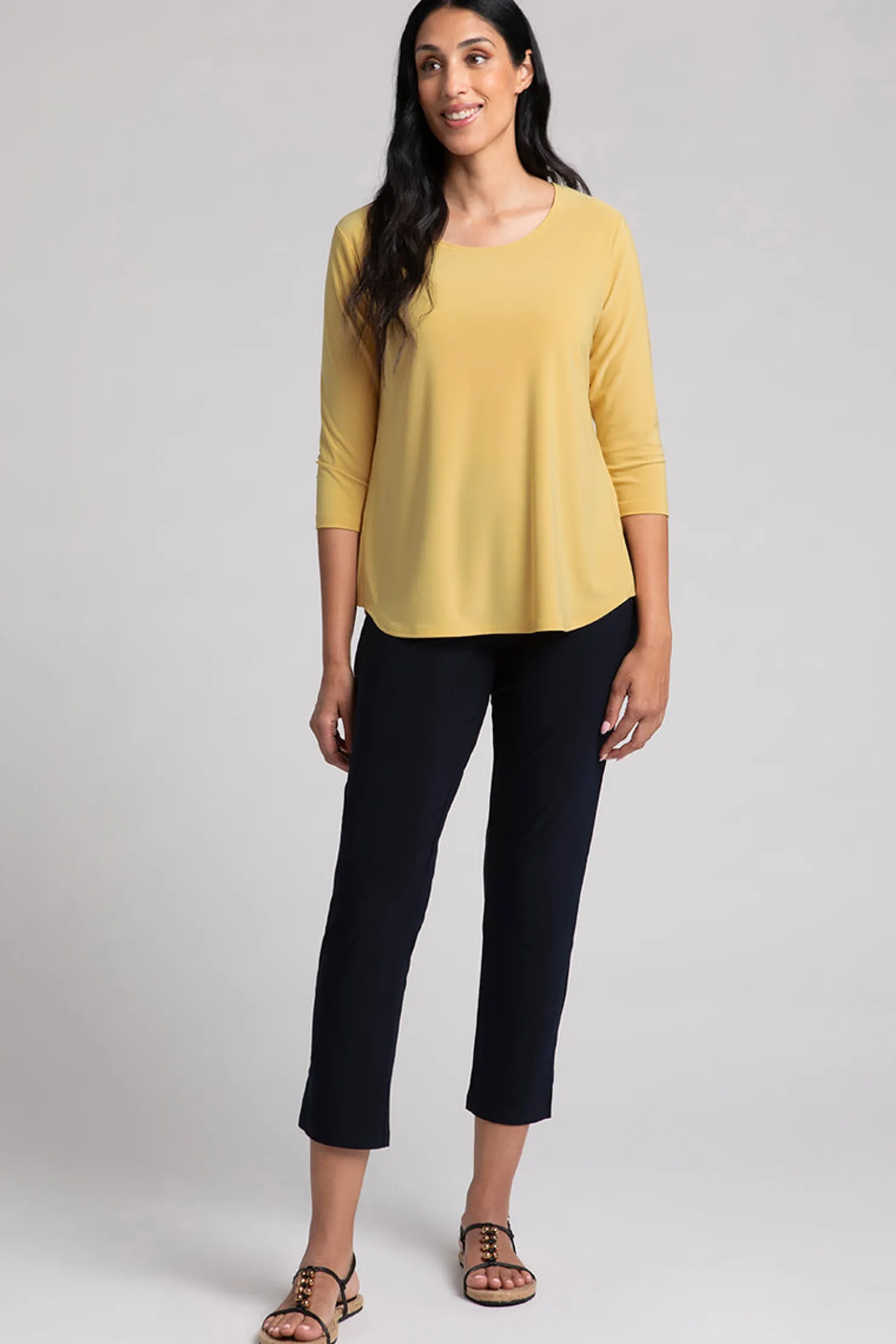 Sympli Tops>Go To Classic T Relax Marigold