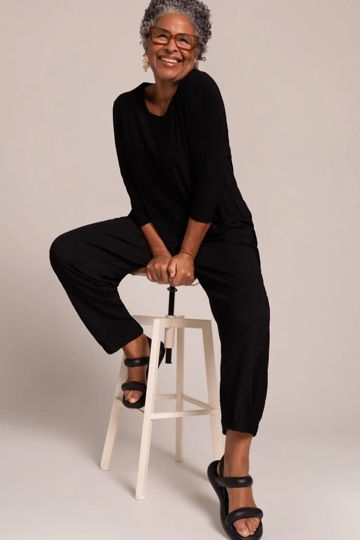 Sympli Tops>Go To Classic T Relax Black