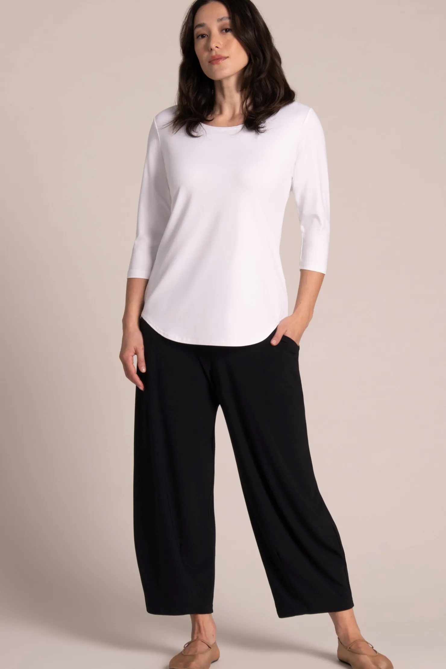 Sympli Tops>Go To Classic T Slim White