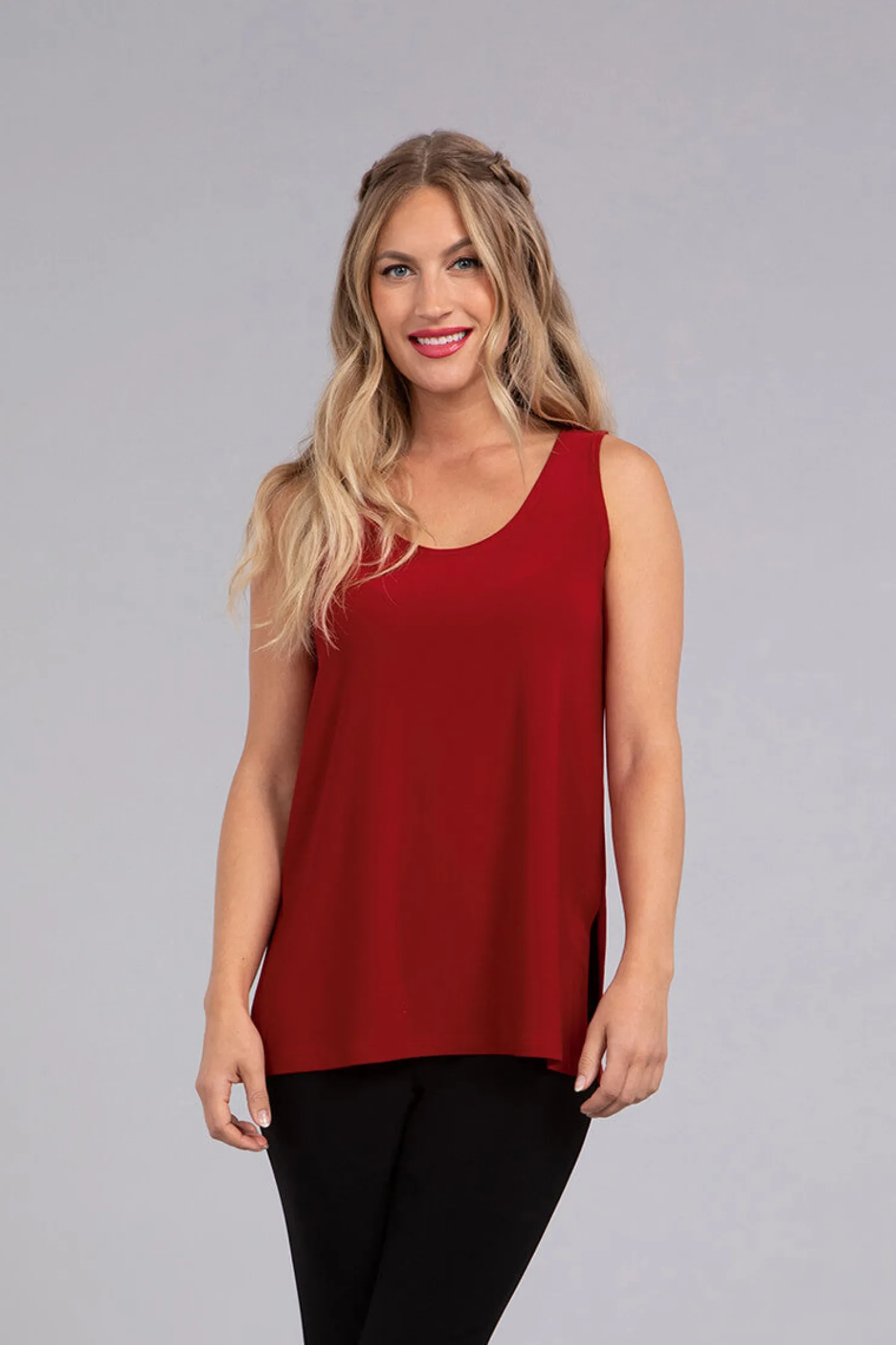 Sympli Tops>Go To Tank Relax Red
