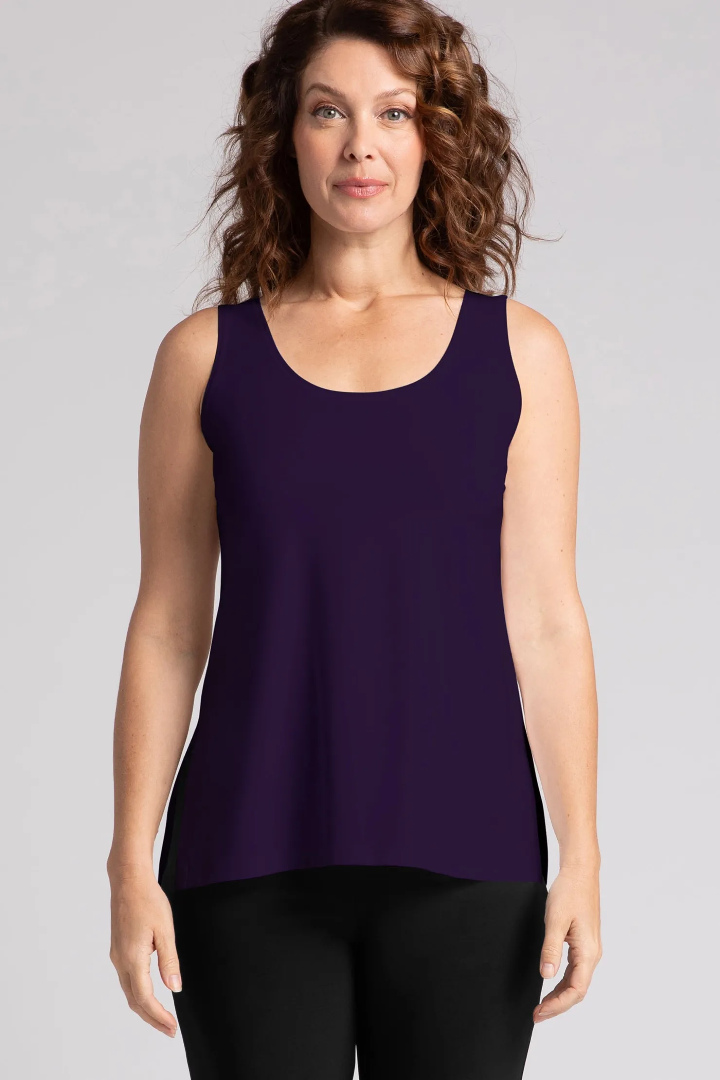Sympli Tops>Go To Tank Relax Blackberry